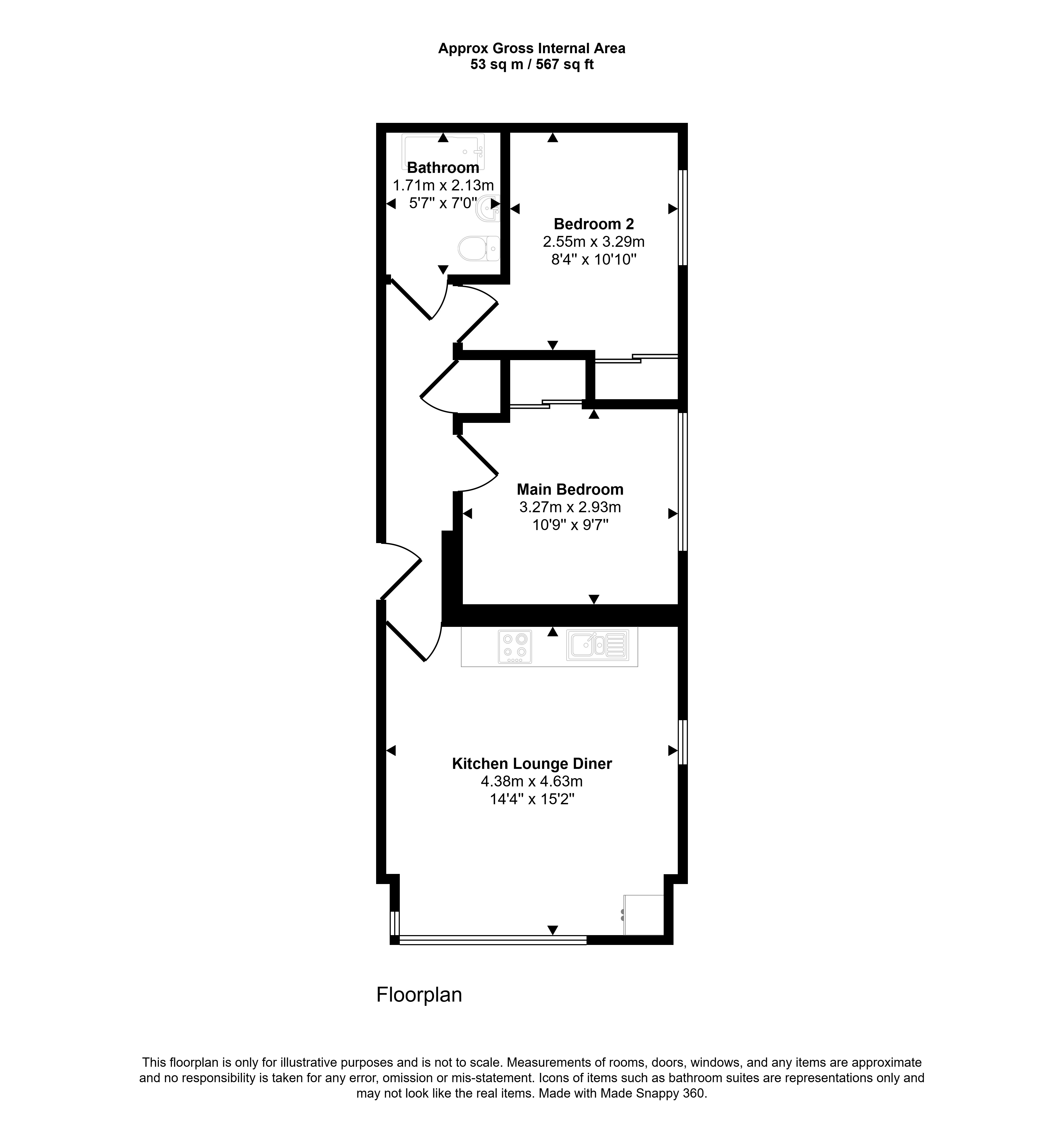 1 Peachey House, Midhurst floorplan