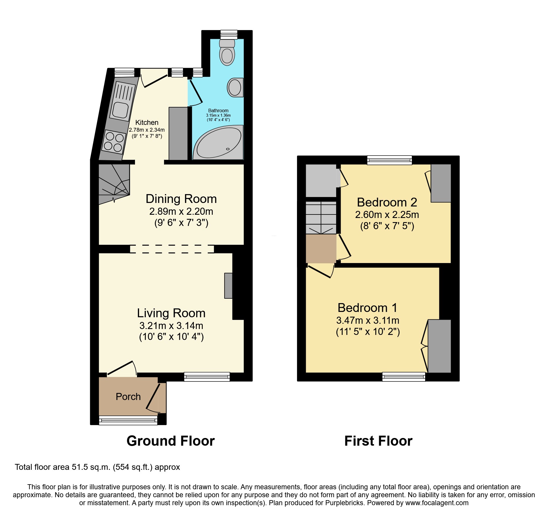 4, River View, Gunnislake floorplan