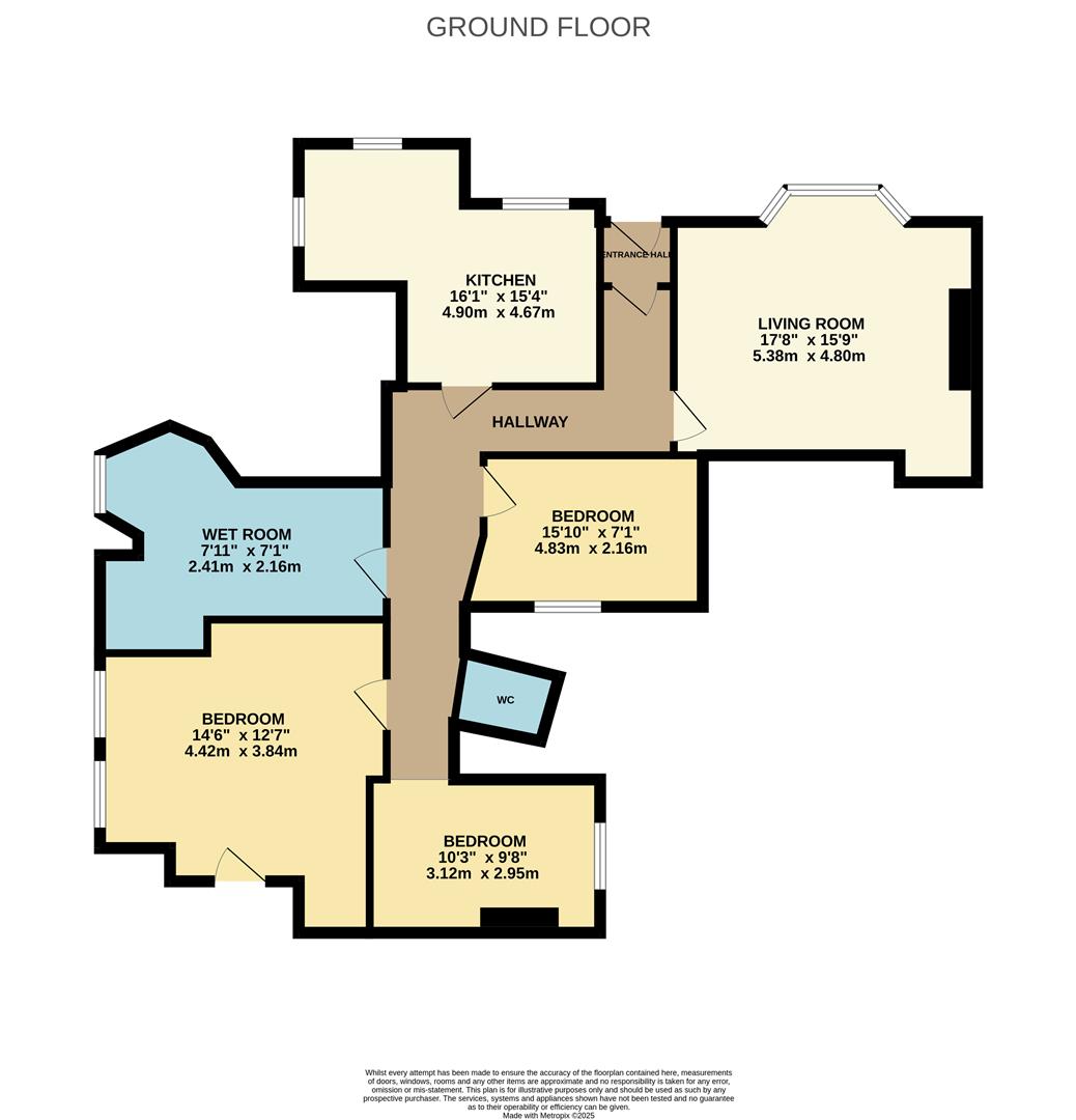 1 Beach Towers, West Parade, Bexhill-On-Sea floorplan