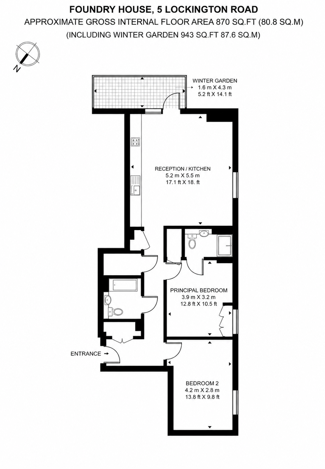 St. Josephs Street, London floorplan