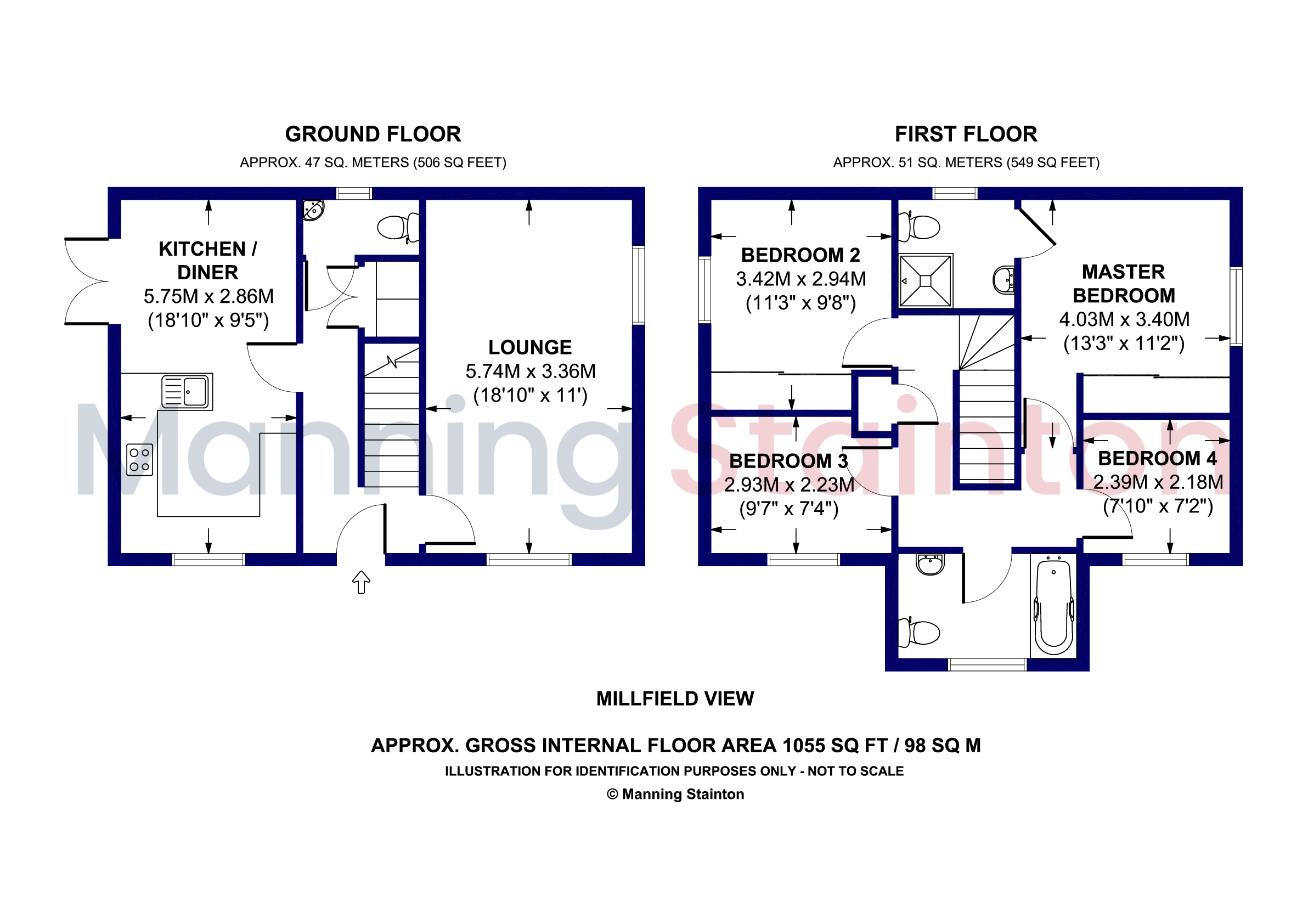 1, Millfield View, West Yorkshire floorplan