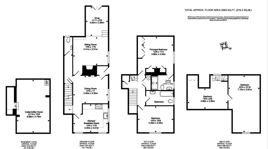 4 Bedrooms Semi-detached house for sale in High Street, Cowden TN8