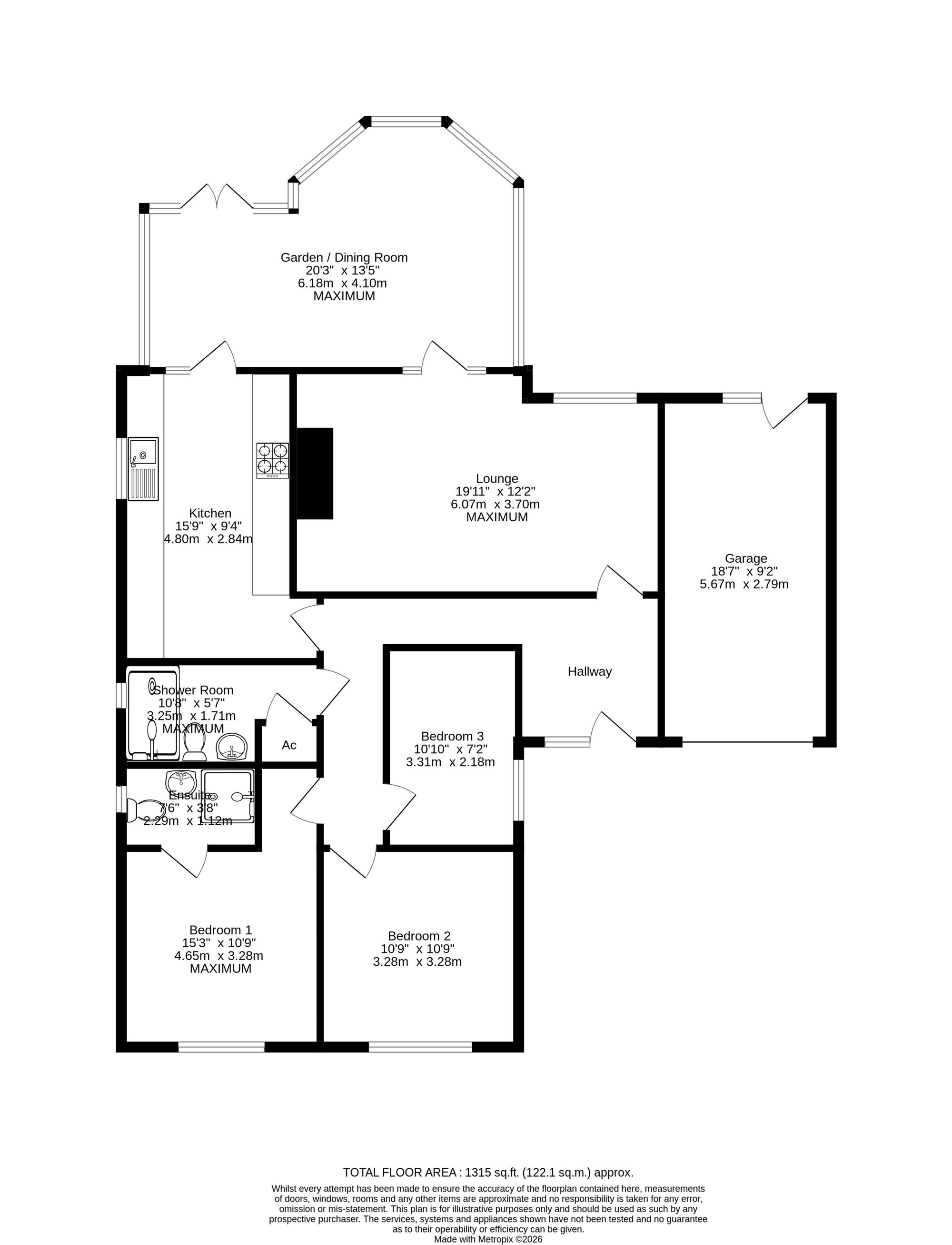 20 Danish House Gardens, Cromer floorplan