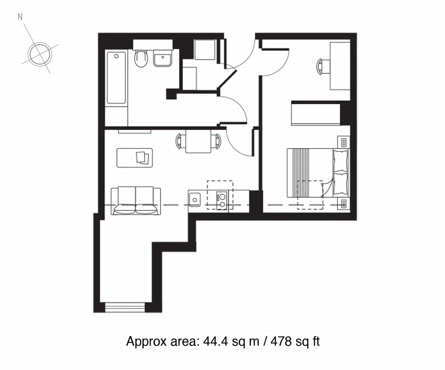 1 Bedrooms Flat to rent in Atria House, 219 Bath Road, London SL1