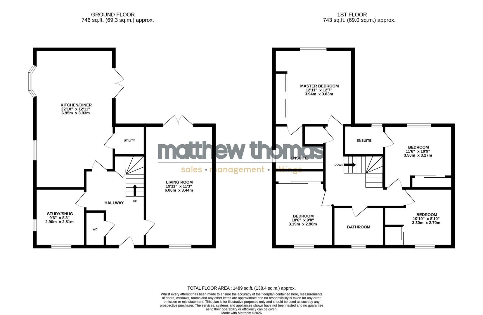1, Woods Drive, Alfreton floorplan