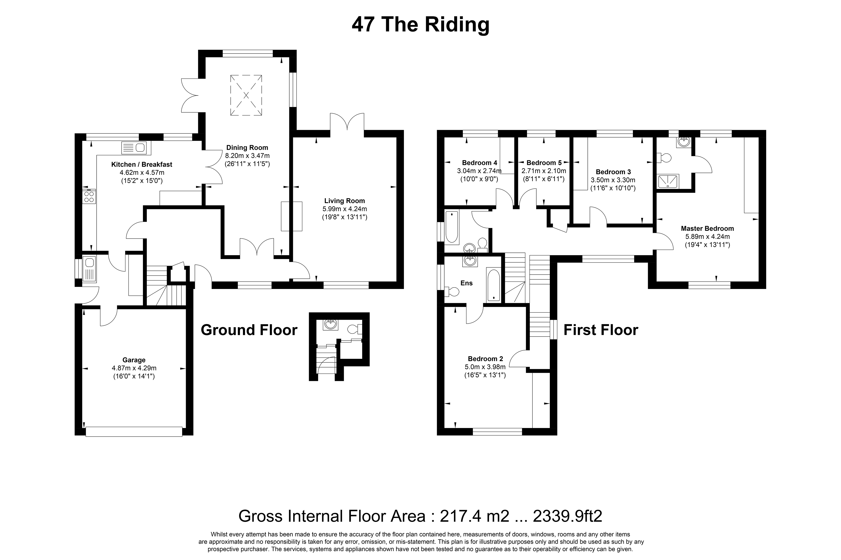 47, The Riding, Surrey floorplan