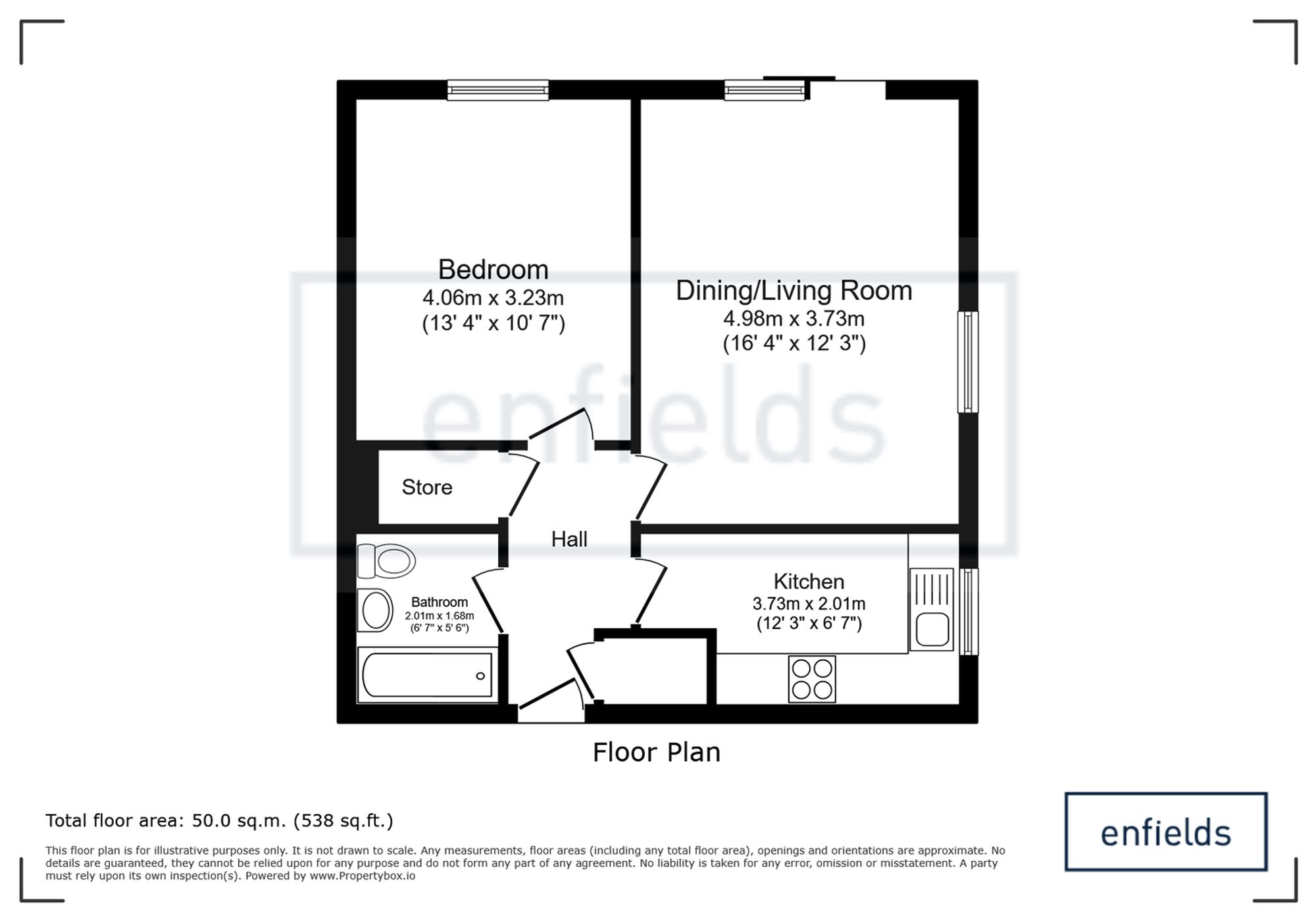 Flat 3, Nightingale Court Aldermoor Road, Southampton floorplan