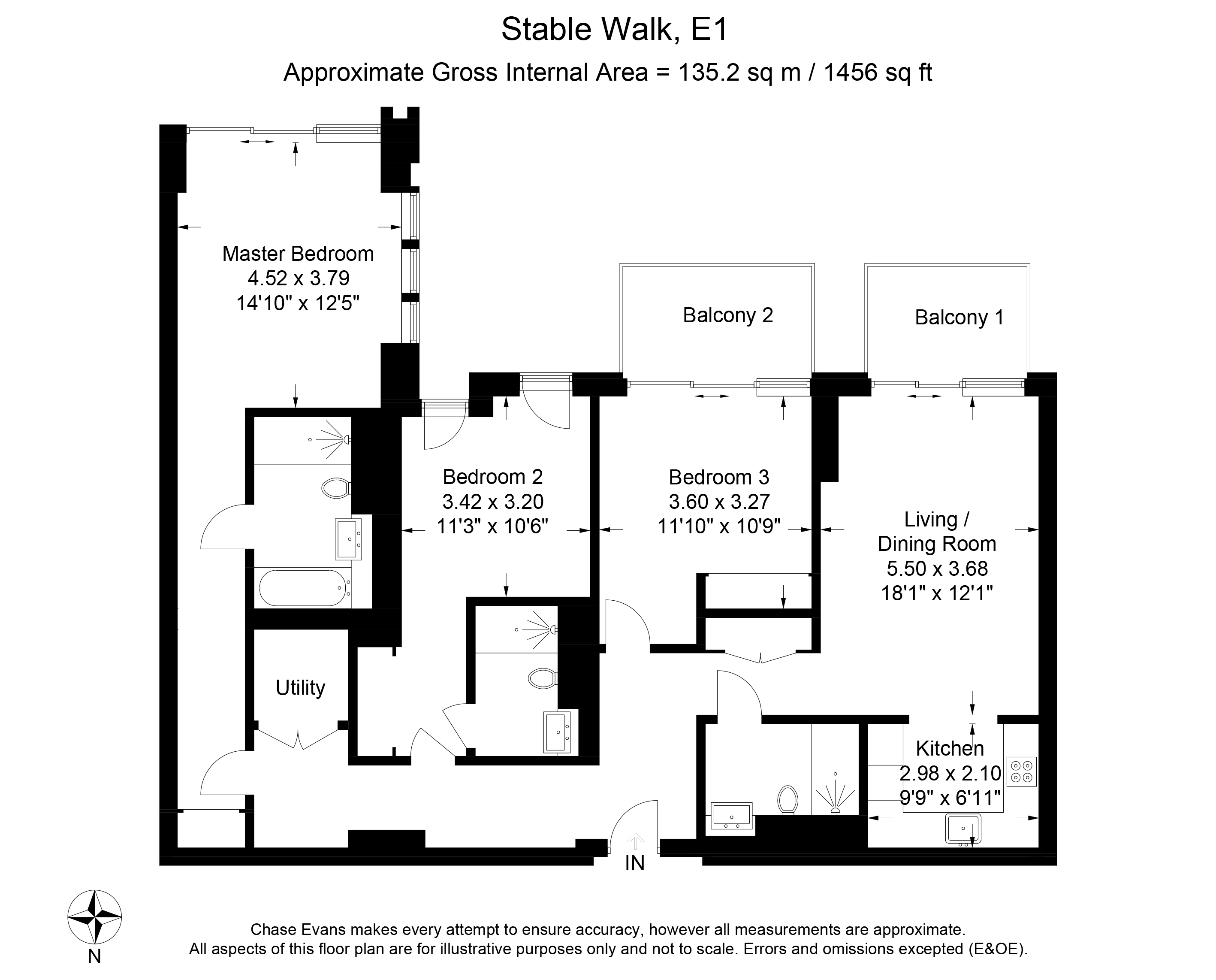 3 Bedrooms Flat to rent in Perilla House, Goodman's Fields, Aldgate E1