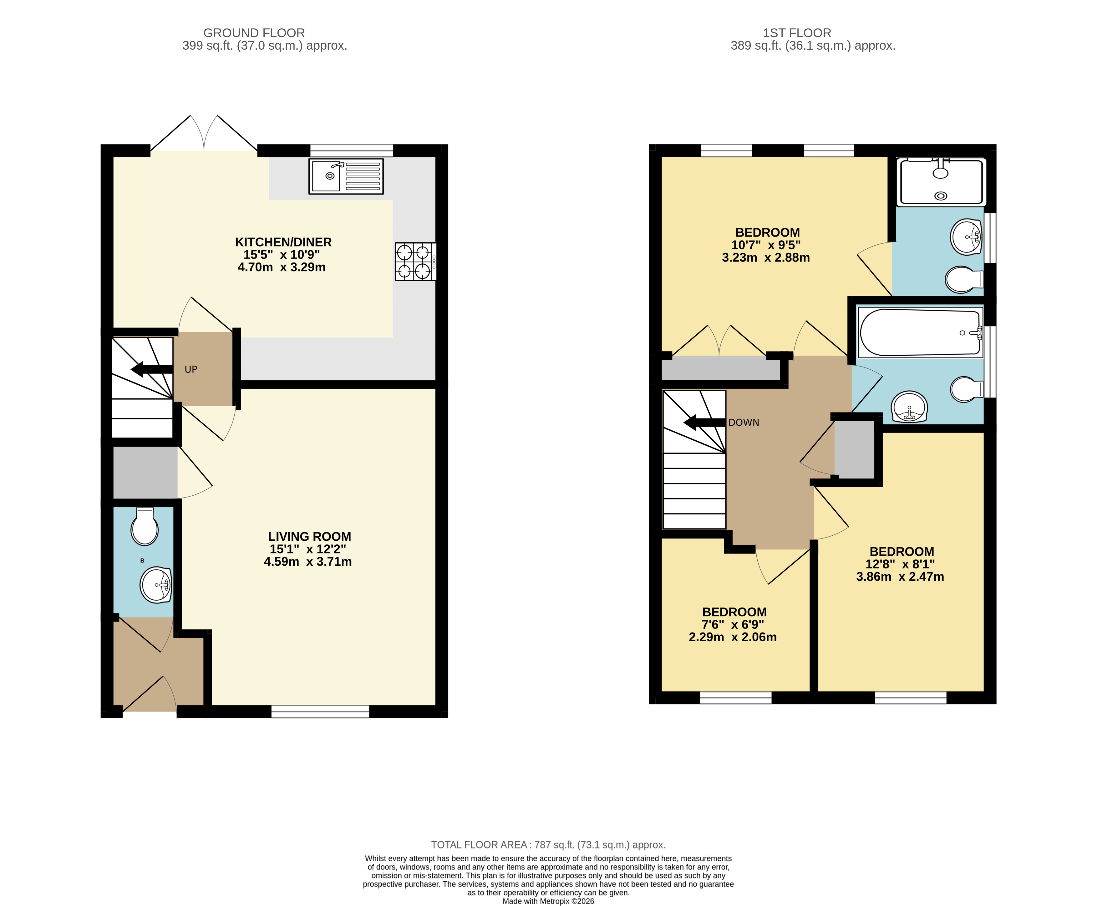 50, Fitz Hugh Crescent, Milton Keynes floorplan