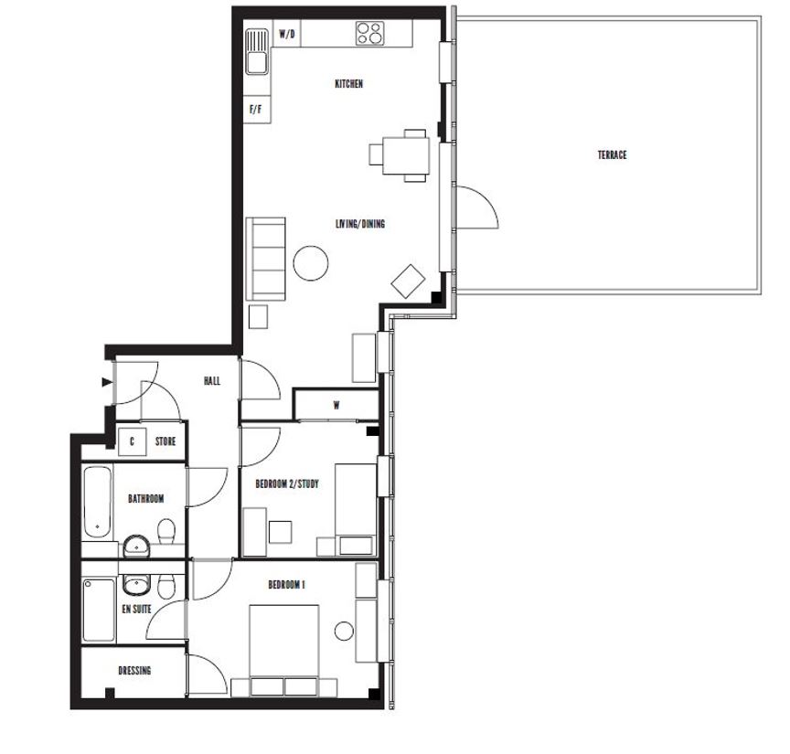 97, Embankment House, 7 Fleet Street floorplan
