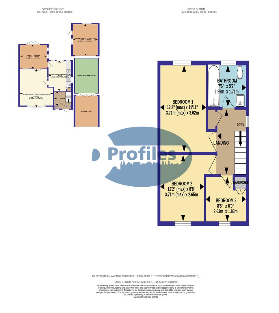 69, Newstead Avenue, Hinckley floorplan