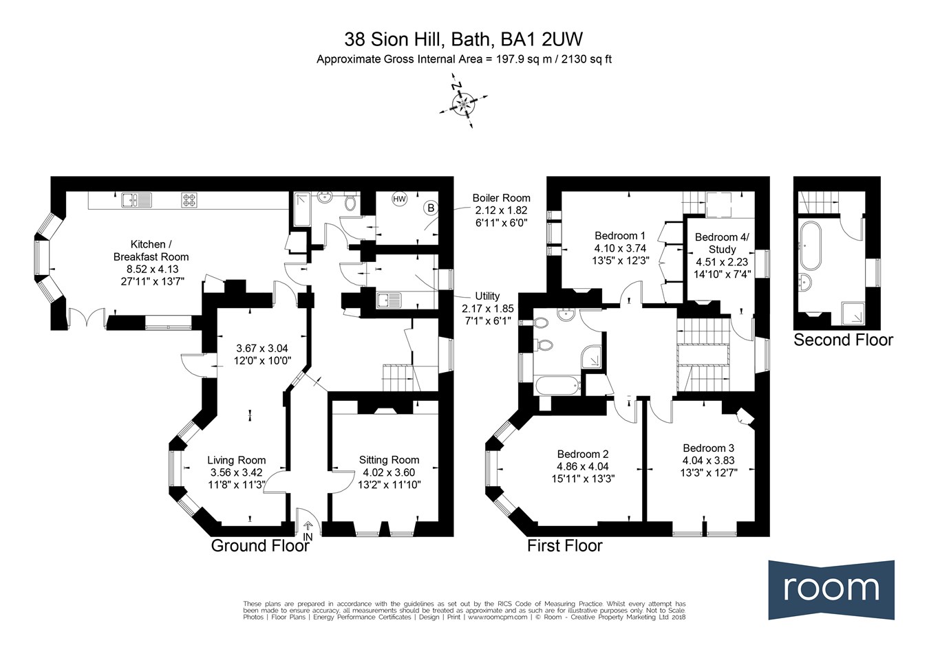 4 Bedrooms Link-detached house for sale in Sion Hill, Bath BA1