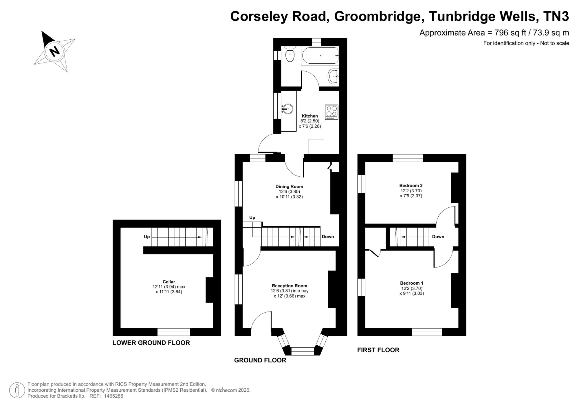 1 Corseley Road, Tunbridge Wells floorplan