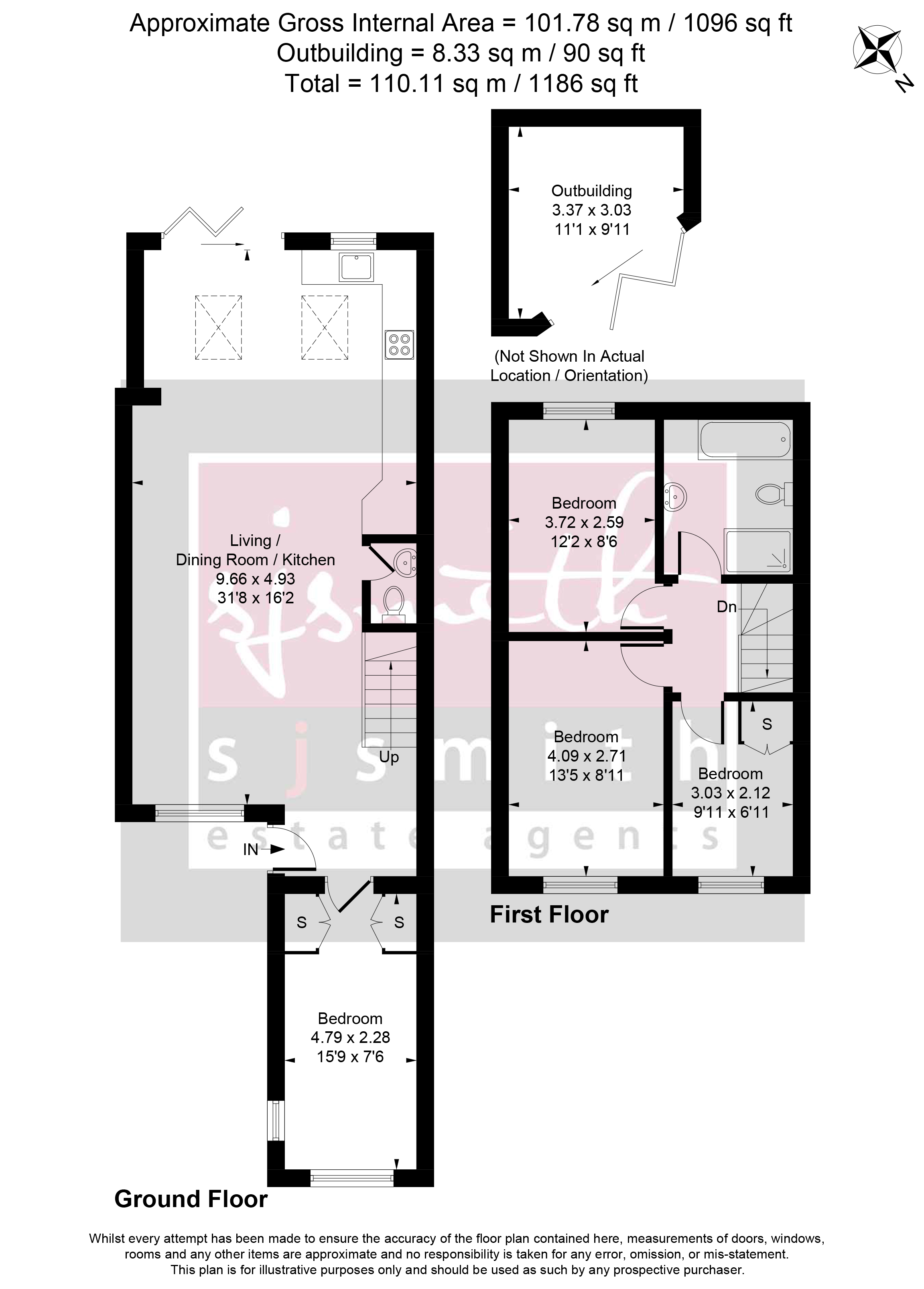 37, Aymer Drive, Staines-upon-Thames floorplan