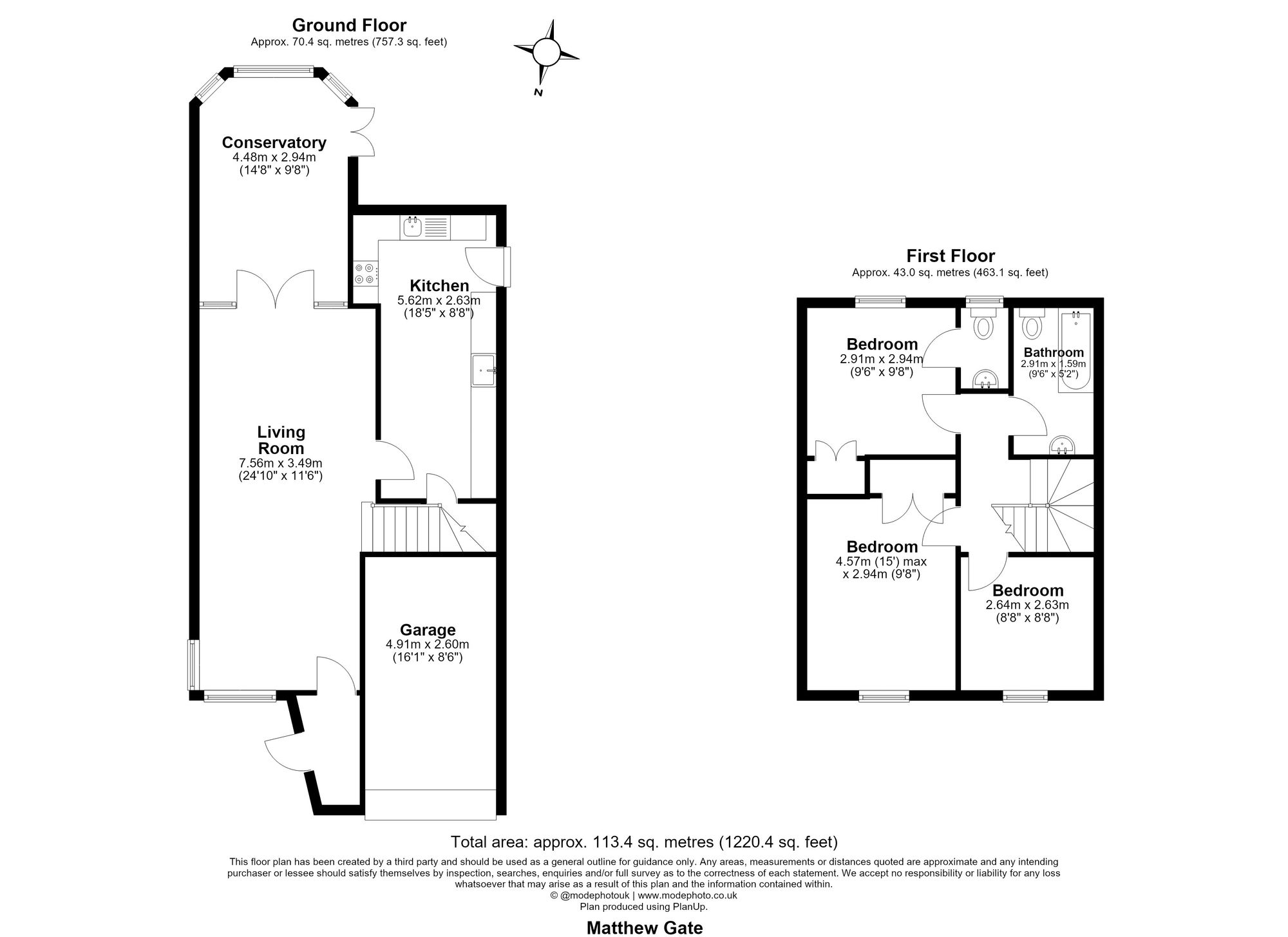 13 Matthew Gate, Hitchin floorplan