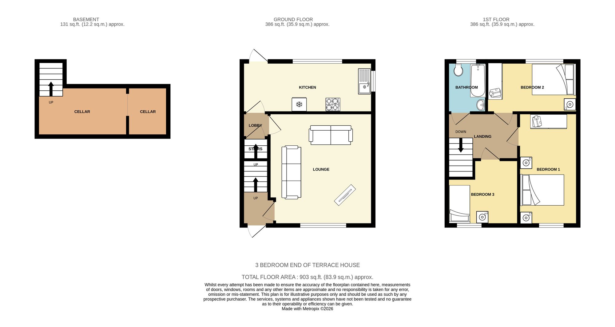 82 Lady Ann Road, Batley floorplan