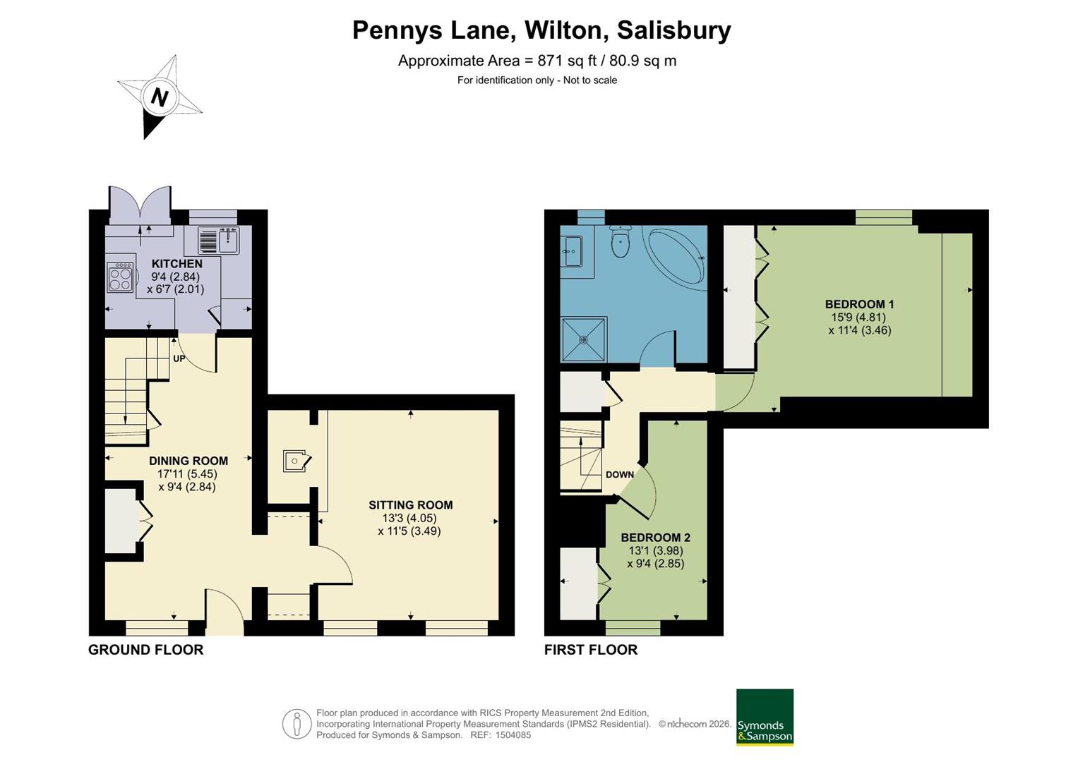2, Pennys Lane, Salisbury floorplan