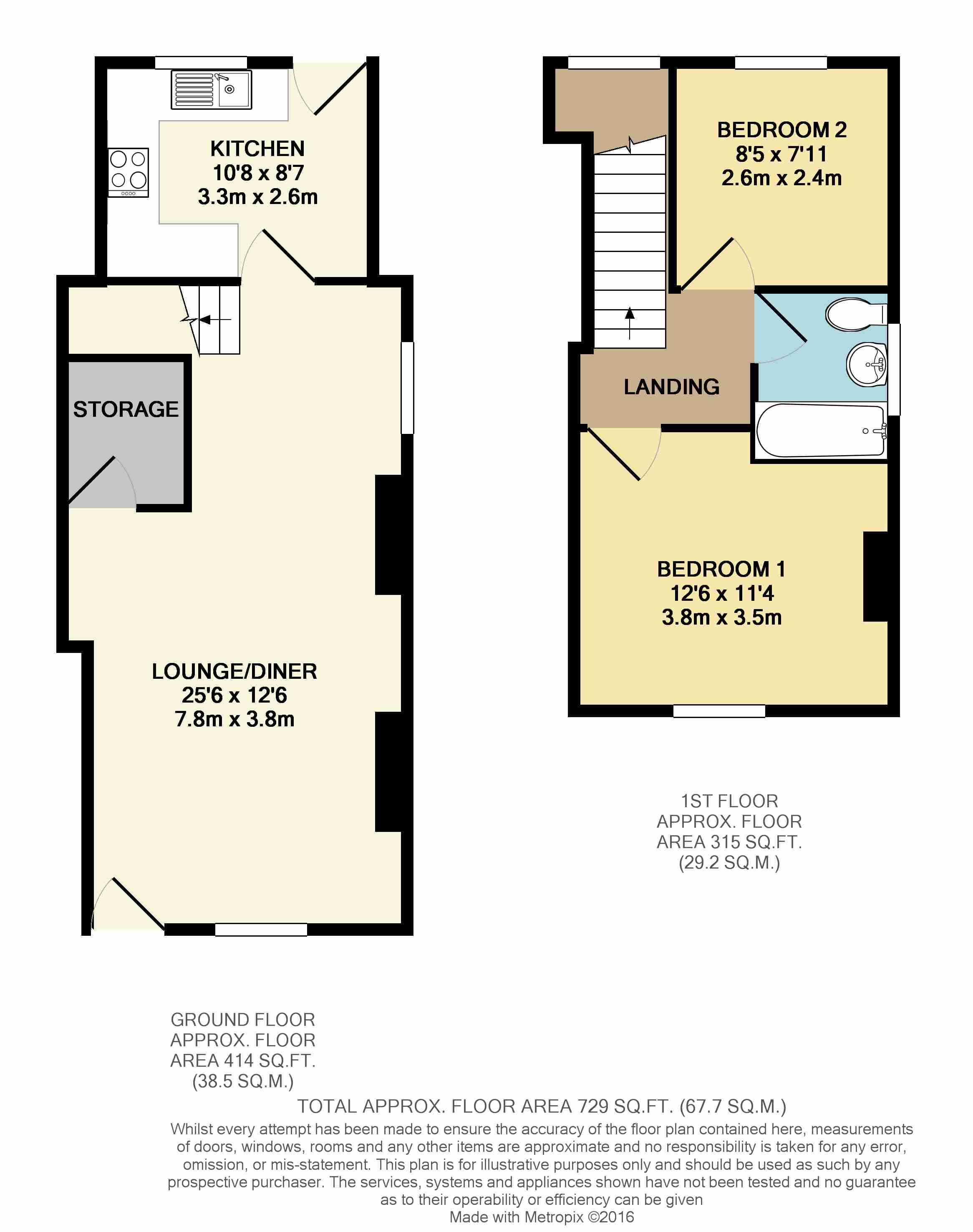 2 Bedrooms End terrace house to rent in Fir Street, Cadishead, Manchester M44