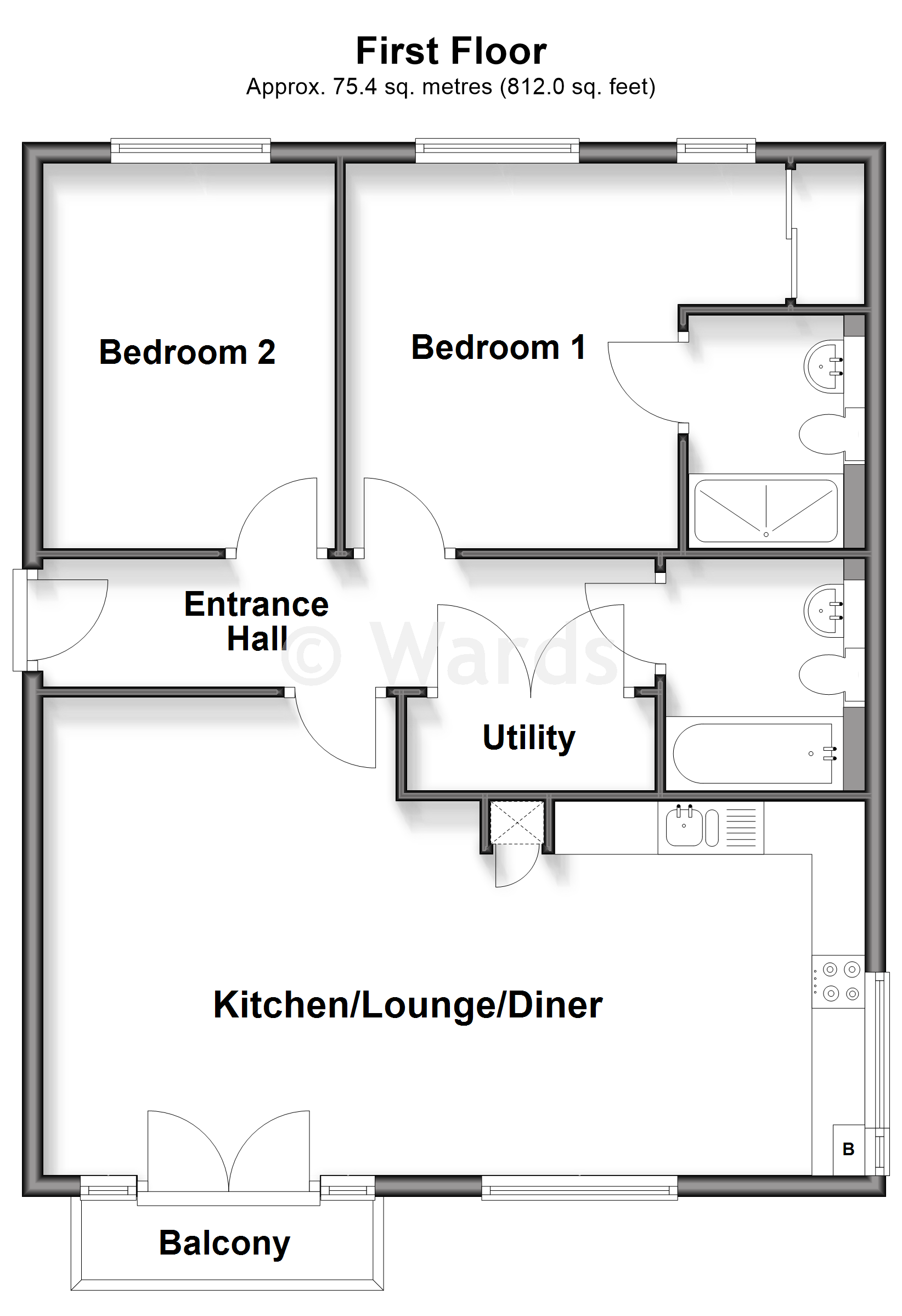 Oak House, Three Fields Road, Tenterden floorplan