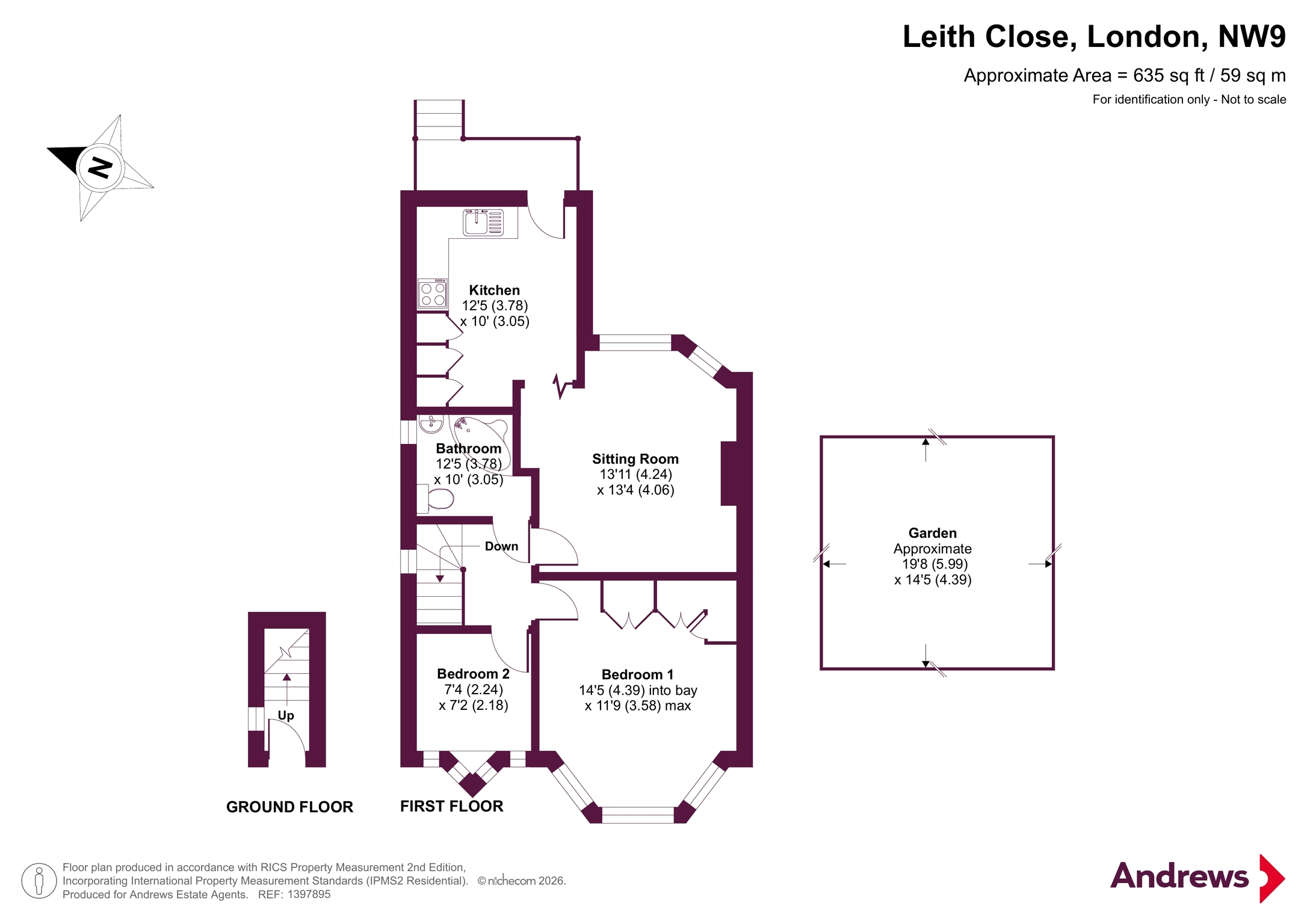 35a, Leith Close, London floorplan