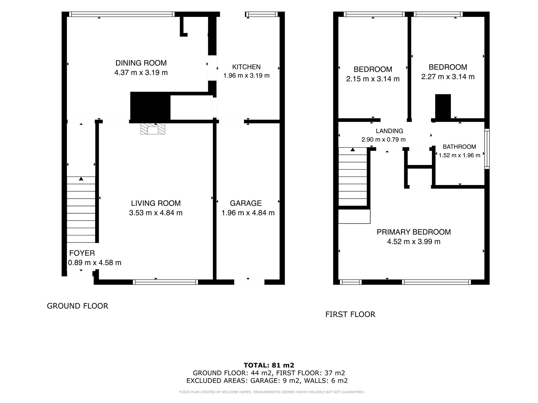 Windsor Walk, Scawsby Doncaster floorplan