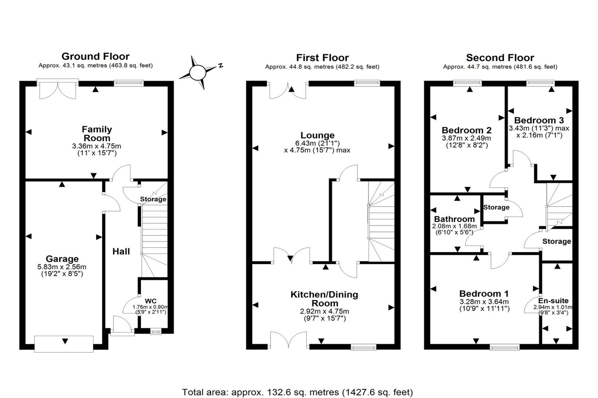 17 Callender Gardens, Frodsham floorplan