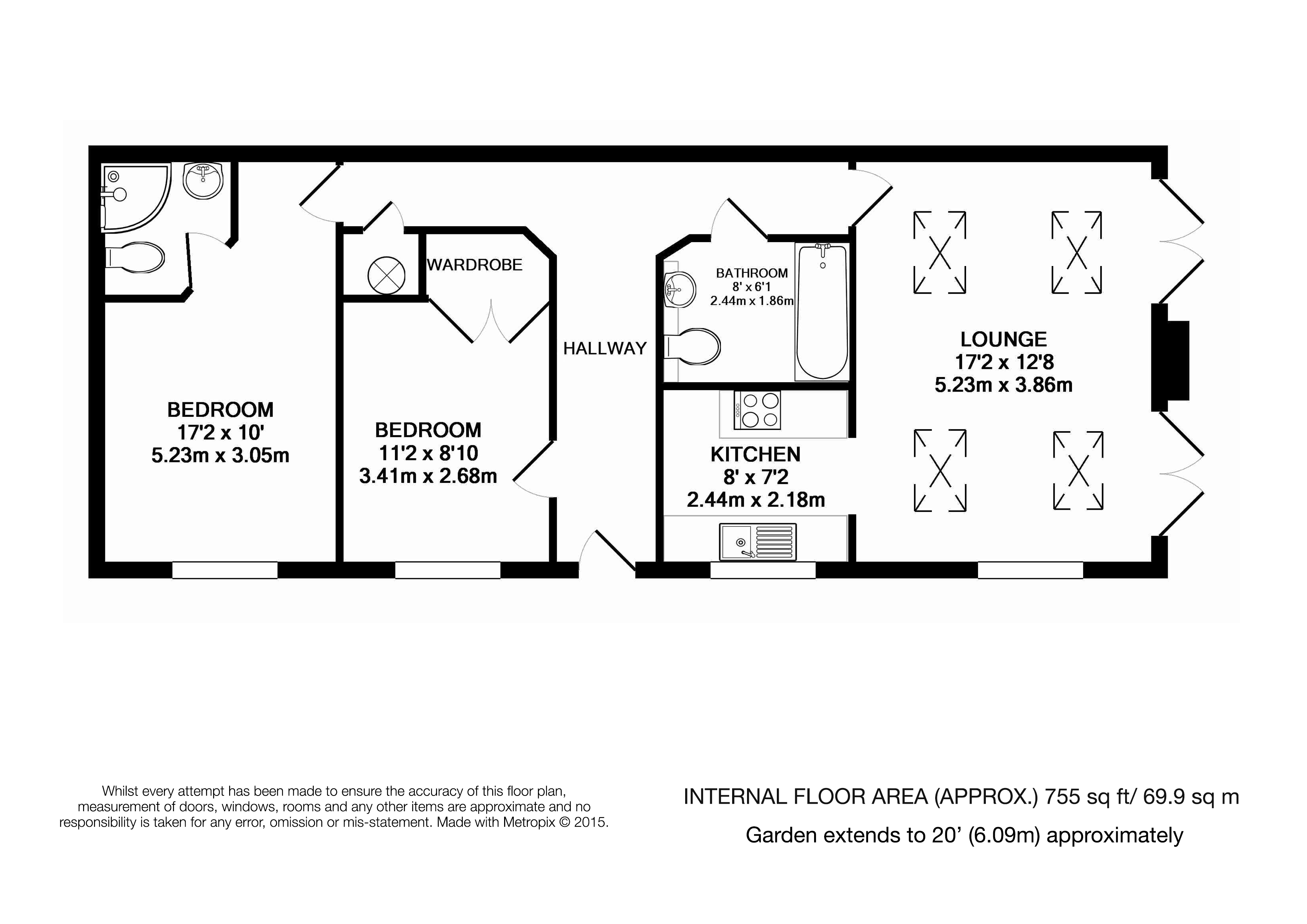 2 Bedrooms Detached bungalow to rent in Krooner Road, Camberley GU15