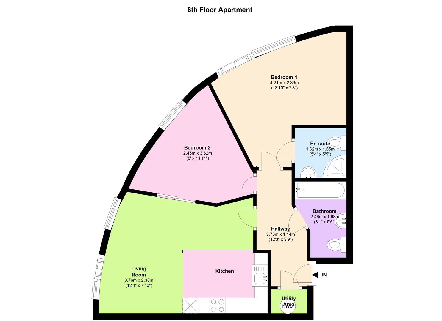 2 Bedrooms Flat to rent in Salts Mill Road, Baildon, Shipley BD17