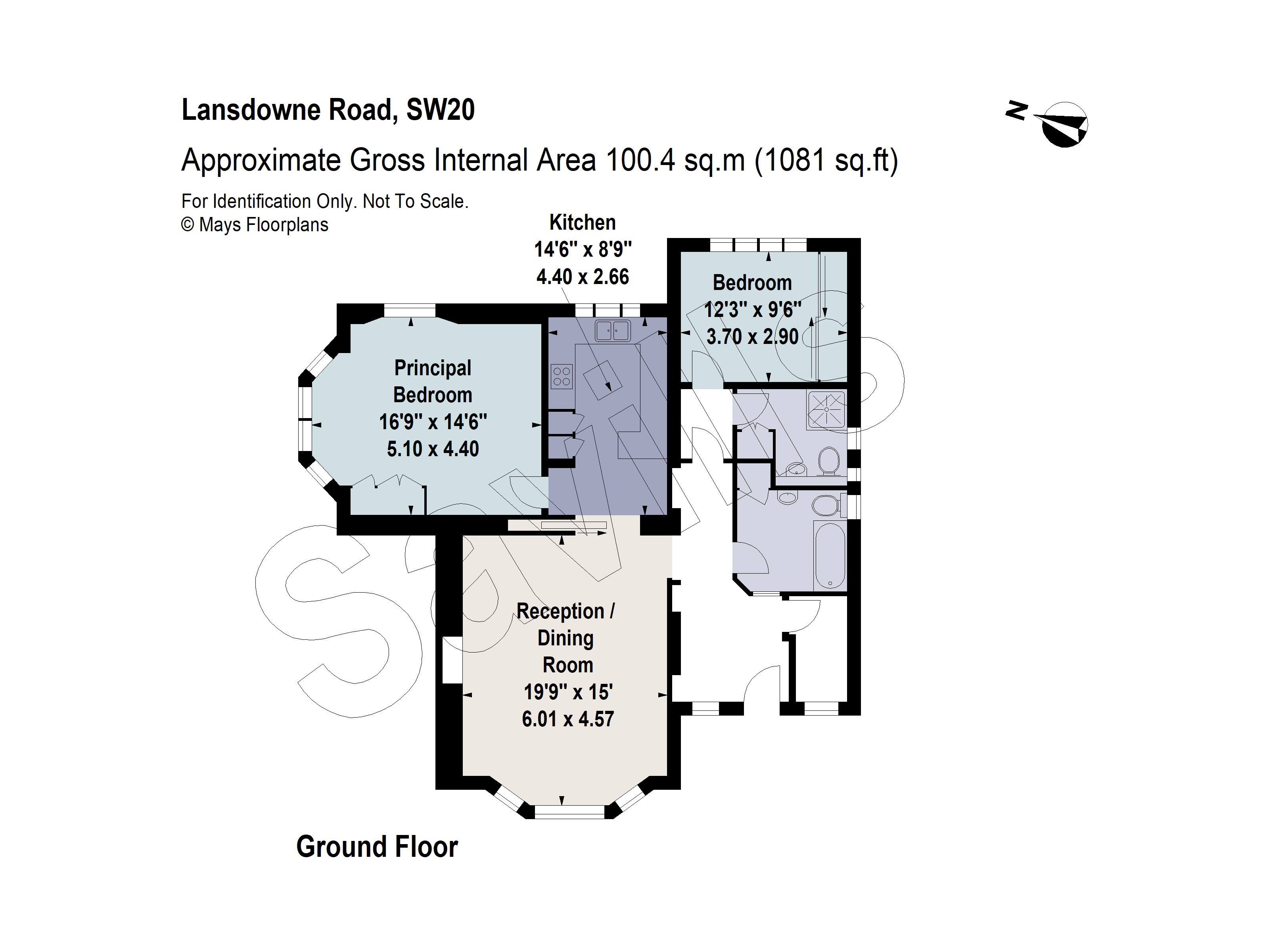 Lansdowne Road, Wimbledon, London, SW20 floorplan