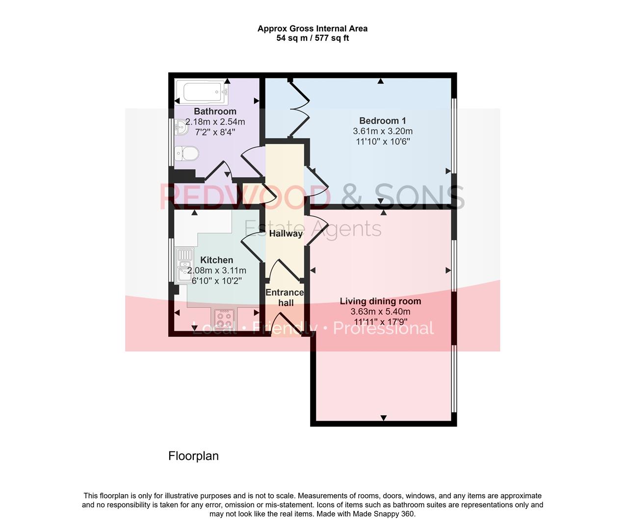 Flat 24, Marden House, Barnham floorplan