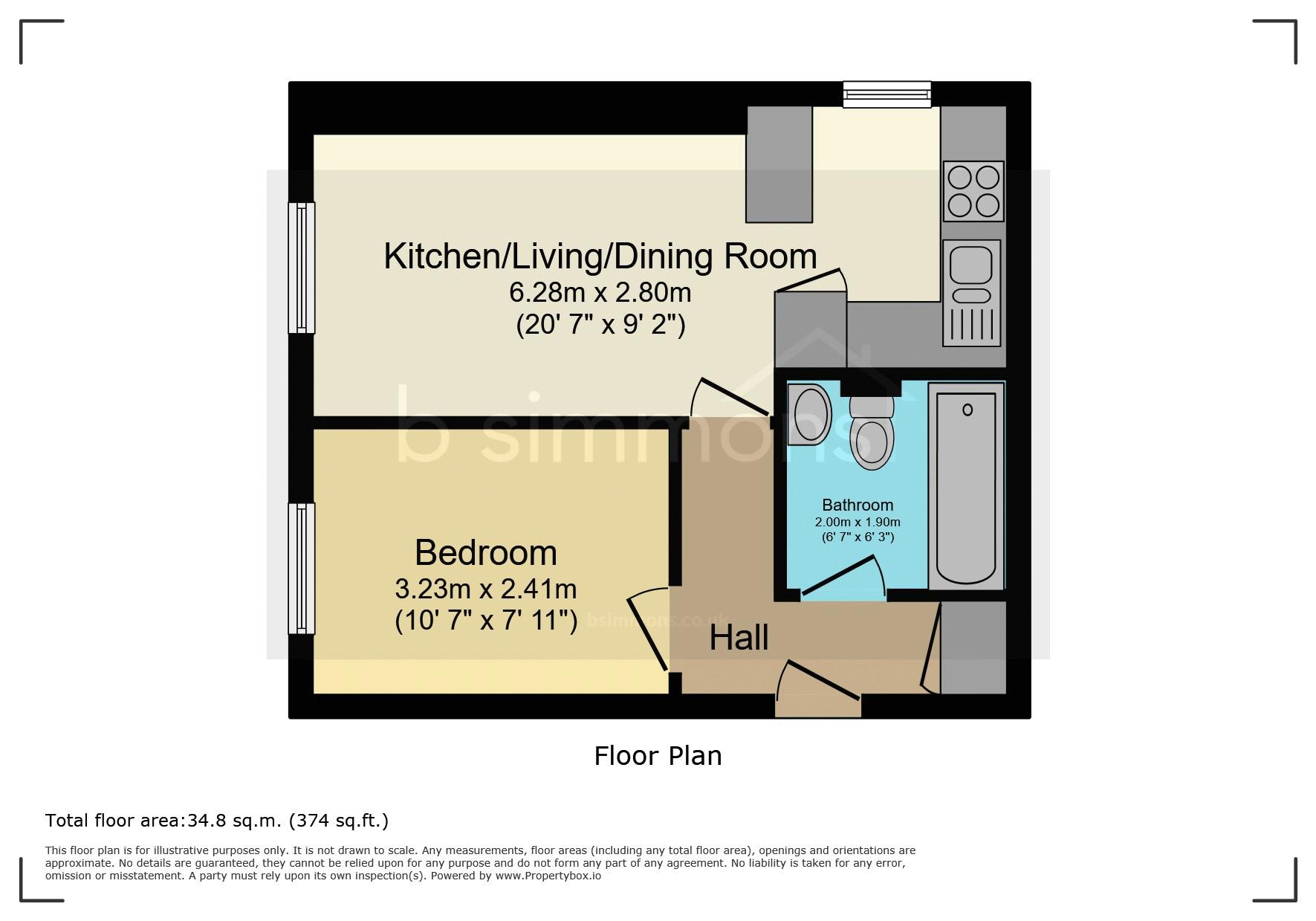 33 Bridgewater Court, Common Road, Slough floorplan