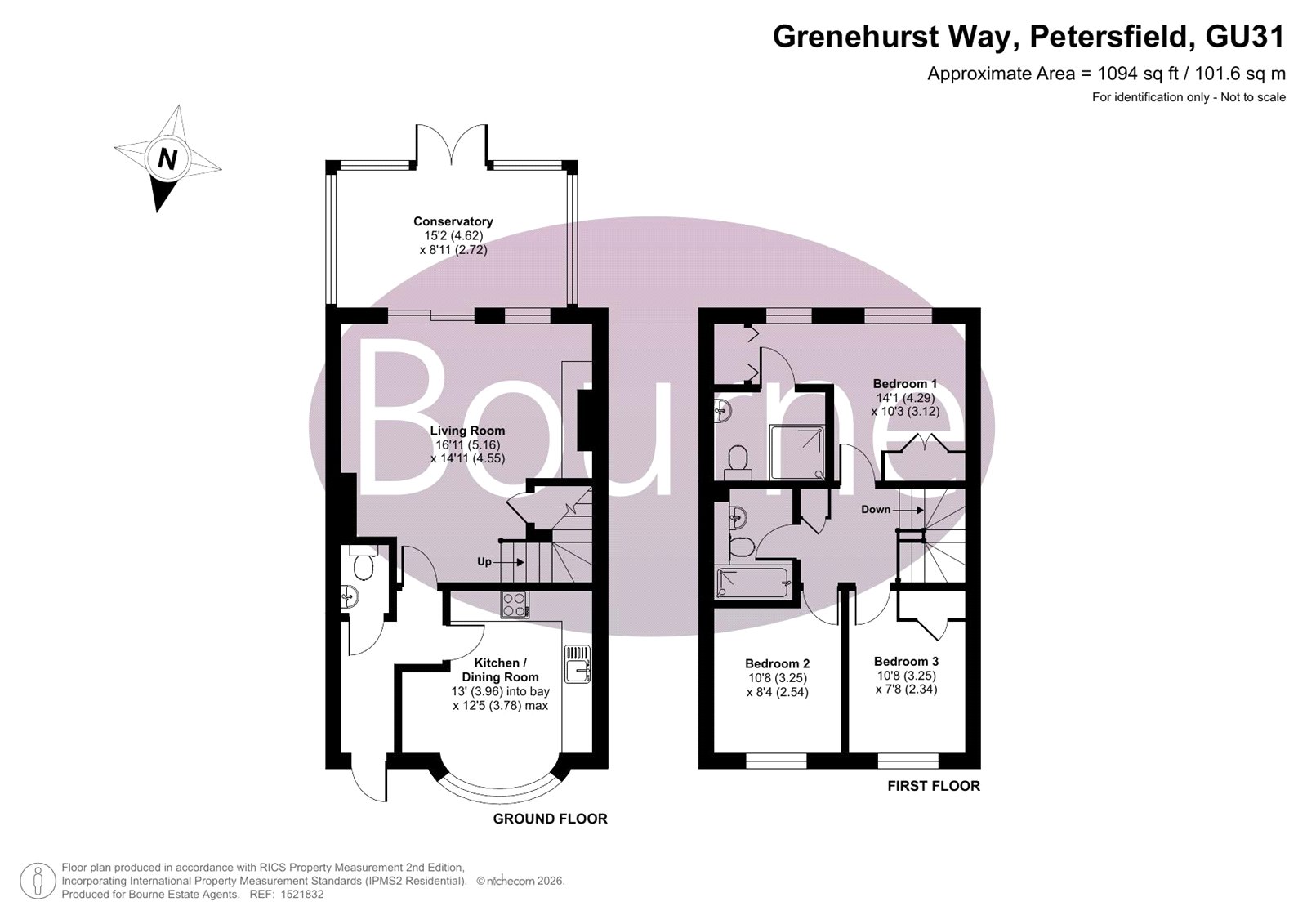 34, Grenehurst Way, Petersfield floorplan