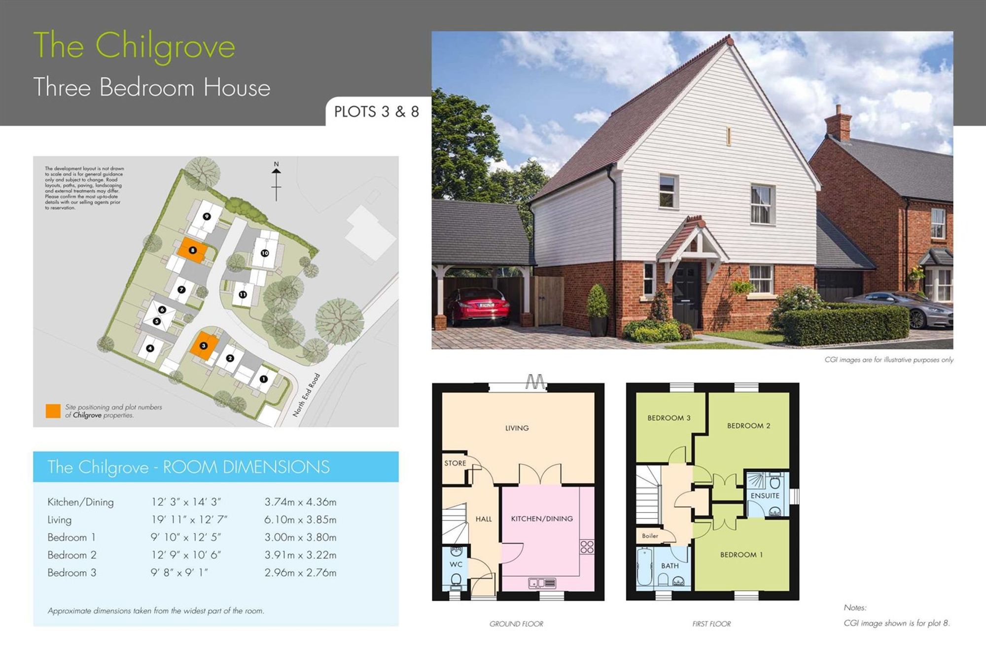 North End Road, Yapton, Arundel BN18, 3 bedroom detached house for sale