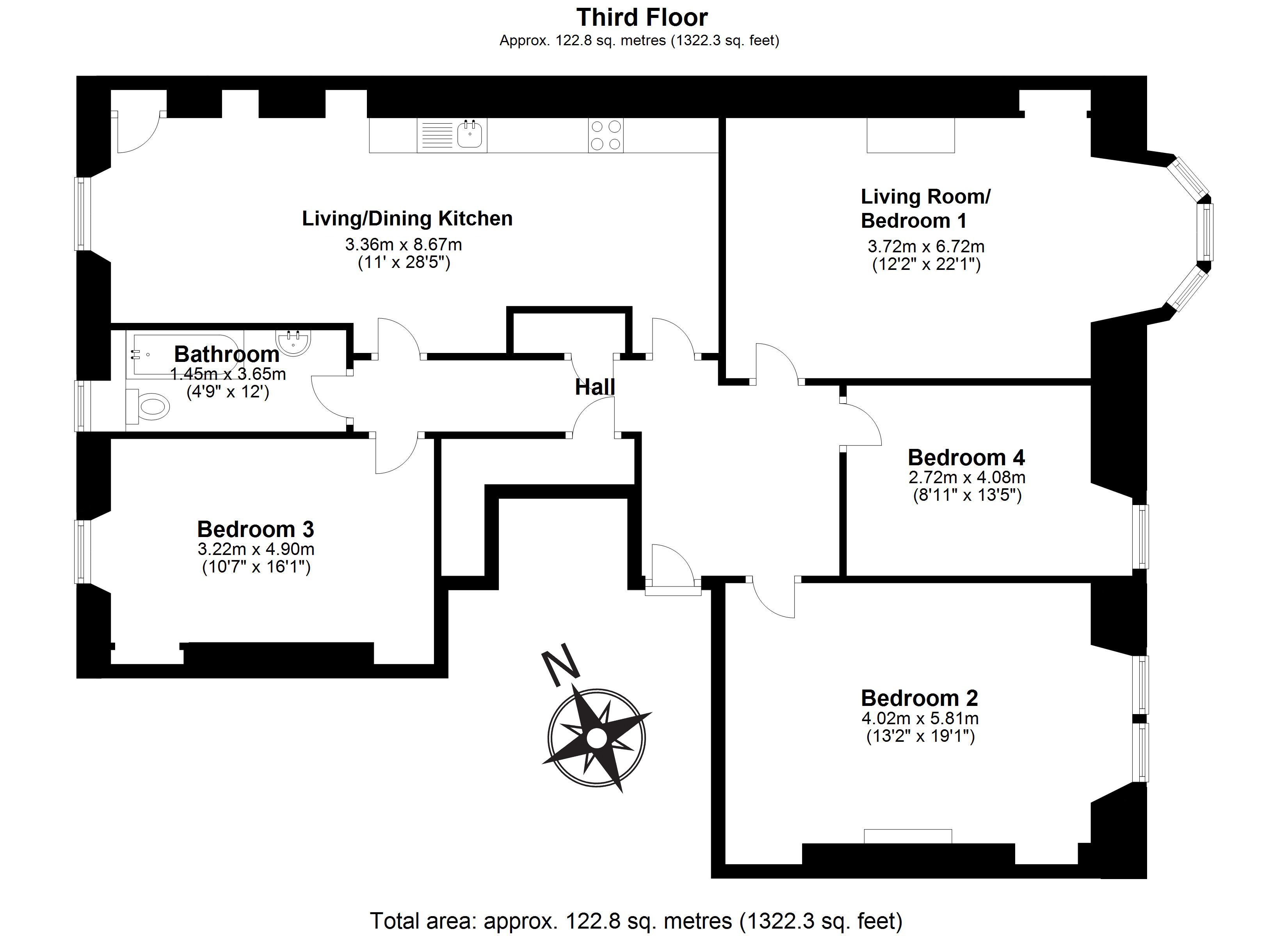 3 Bedrooms Flat for sale in 99 (3F2) Warrender Park Road, Marchmont EH9