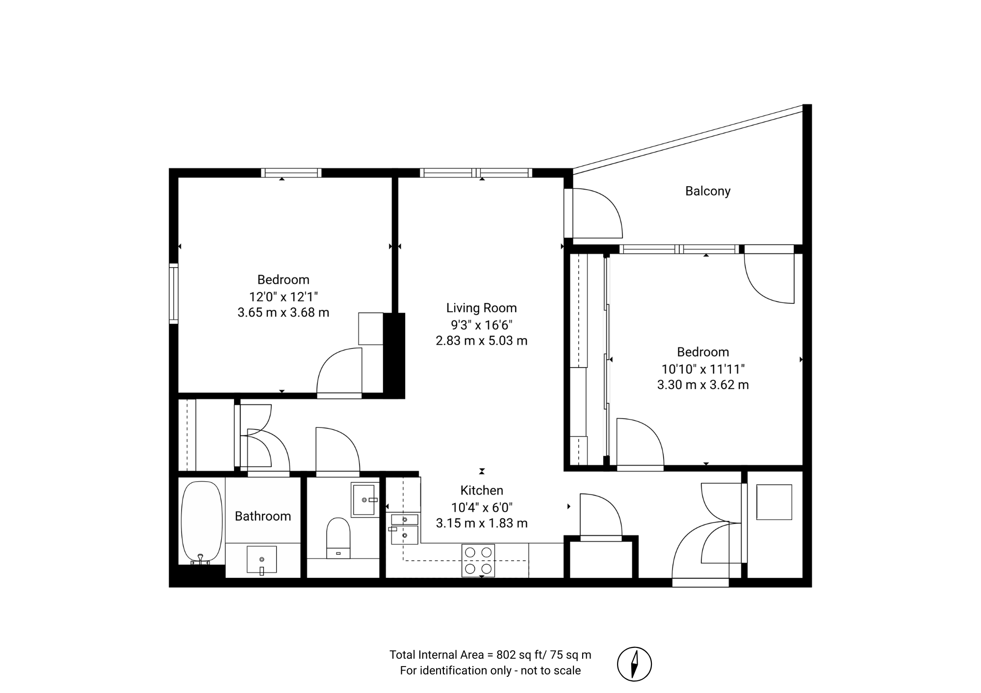 Apartment 26, Brighton floorplan