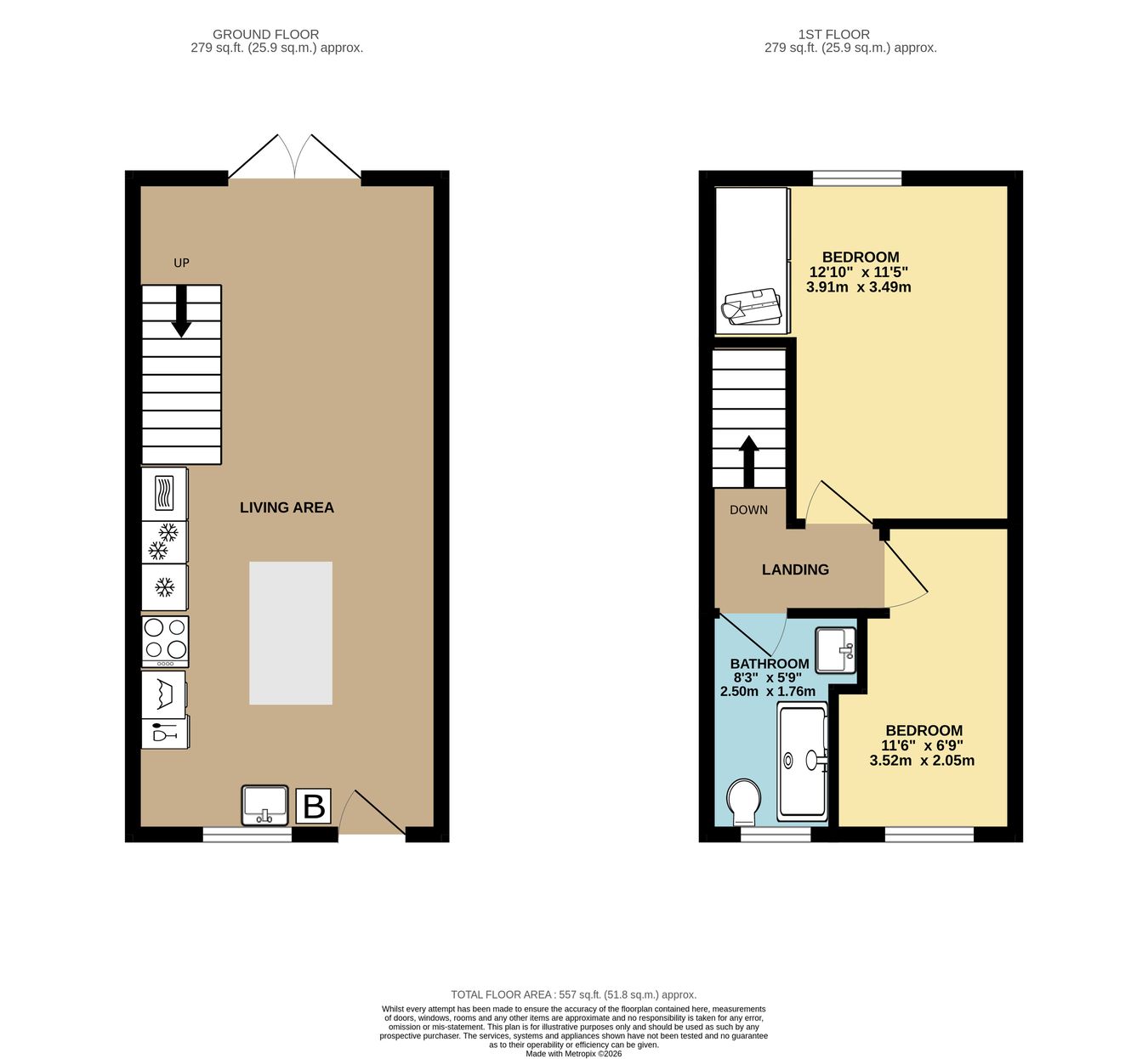 11, Cattwg Close, Llantwit Major floorplan
