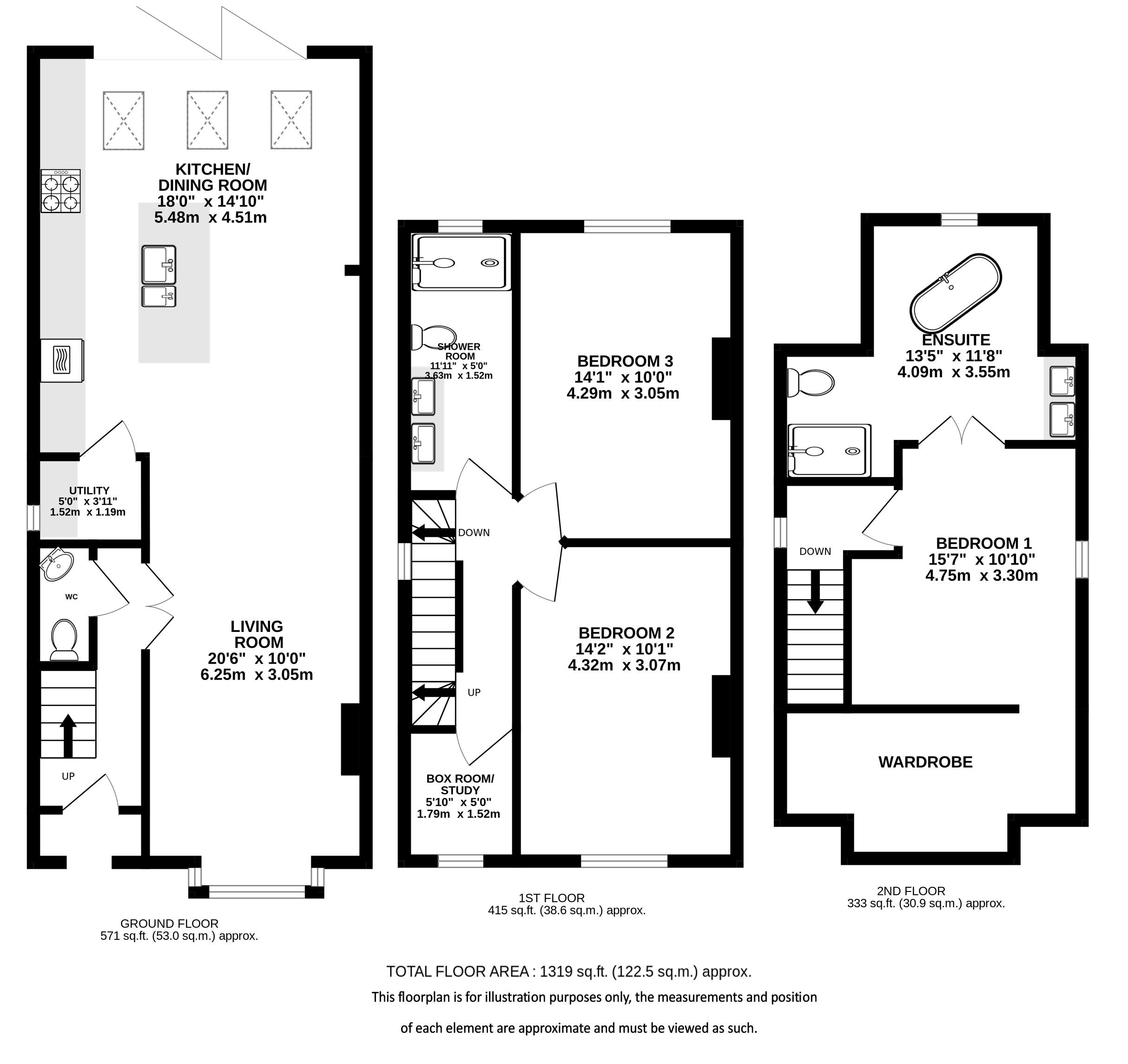 20, Salisbury Road, Harpenden floorplan