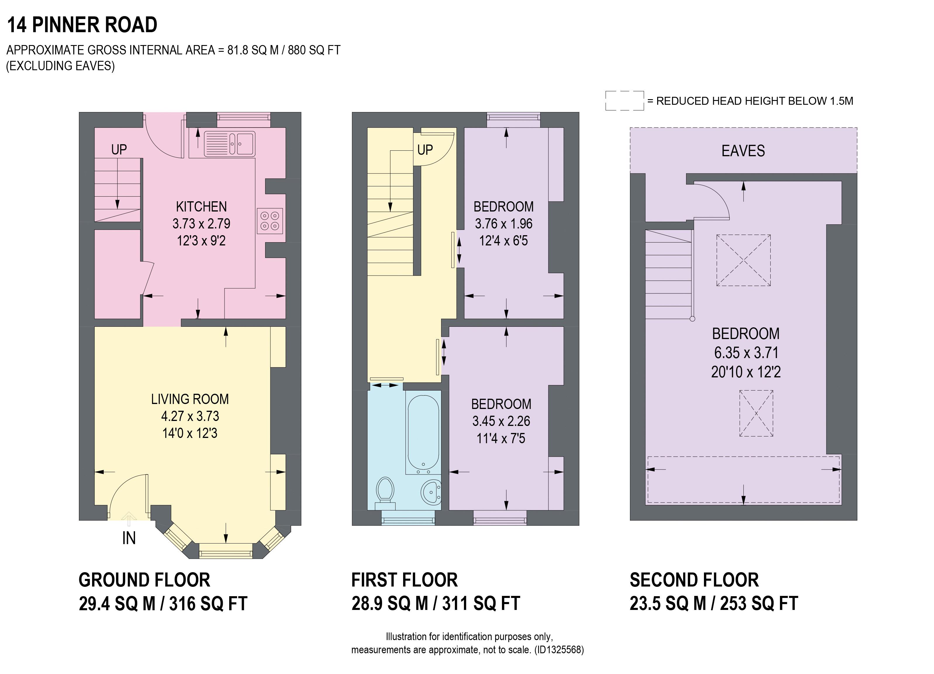 14, Pinner Road, Sheffield floorplan