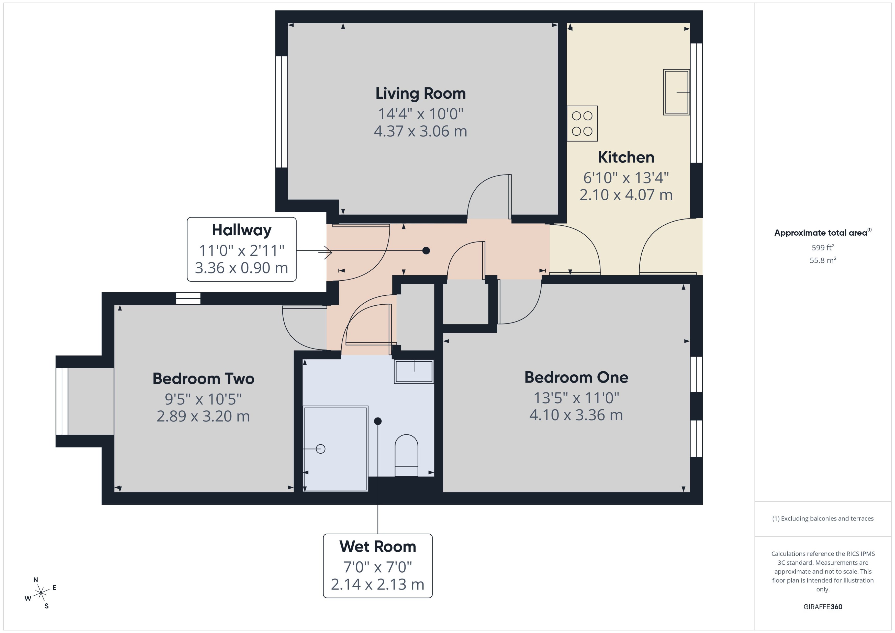 23, Meridian Court, Ashford floorplan