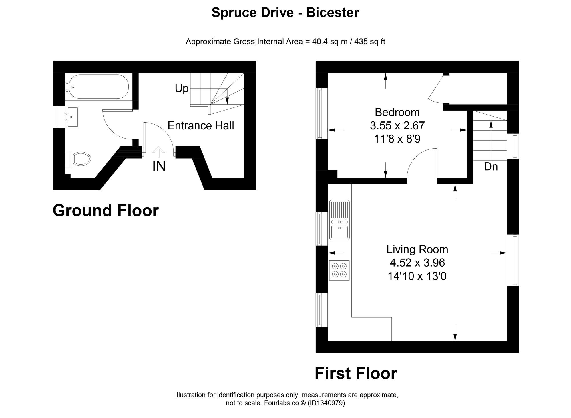 75 Spruce Drive, Bicester floorplan