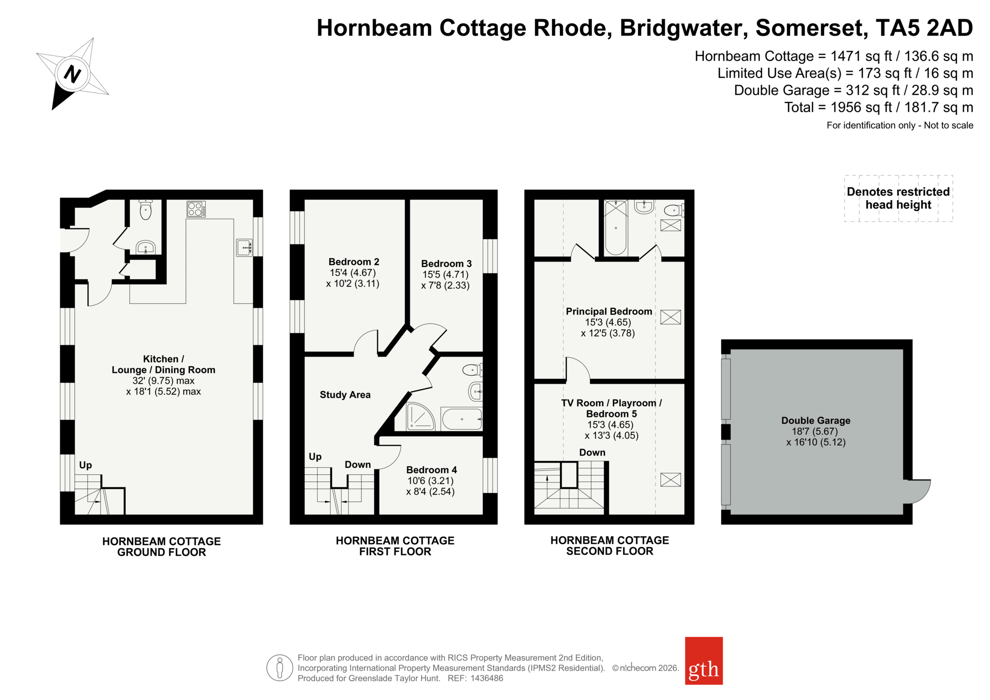 Hornbeam Cottage,, Rhode, Somerset floorplan