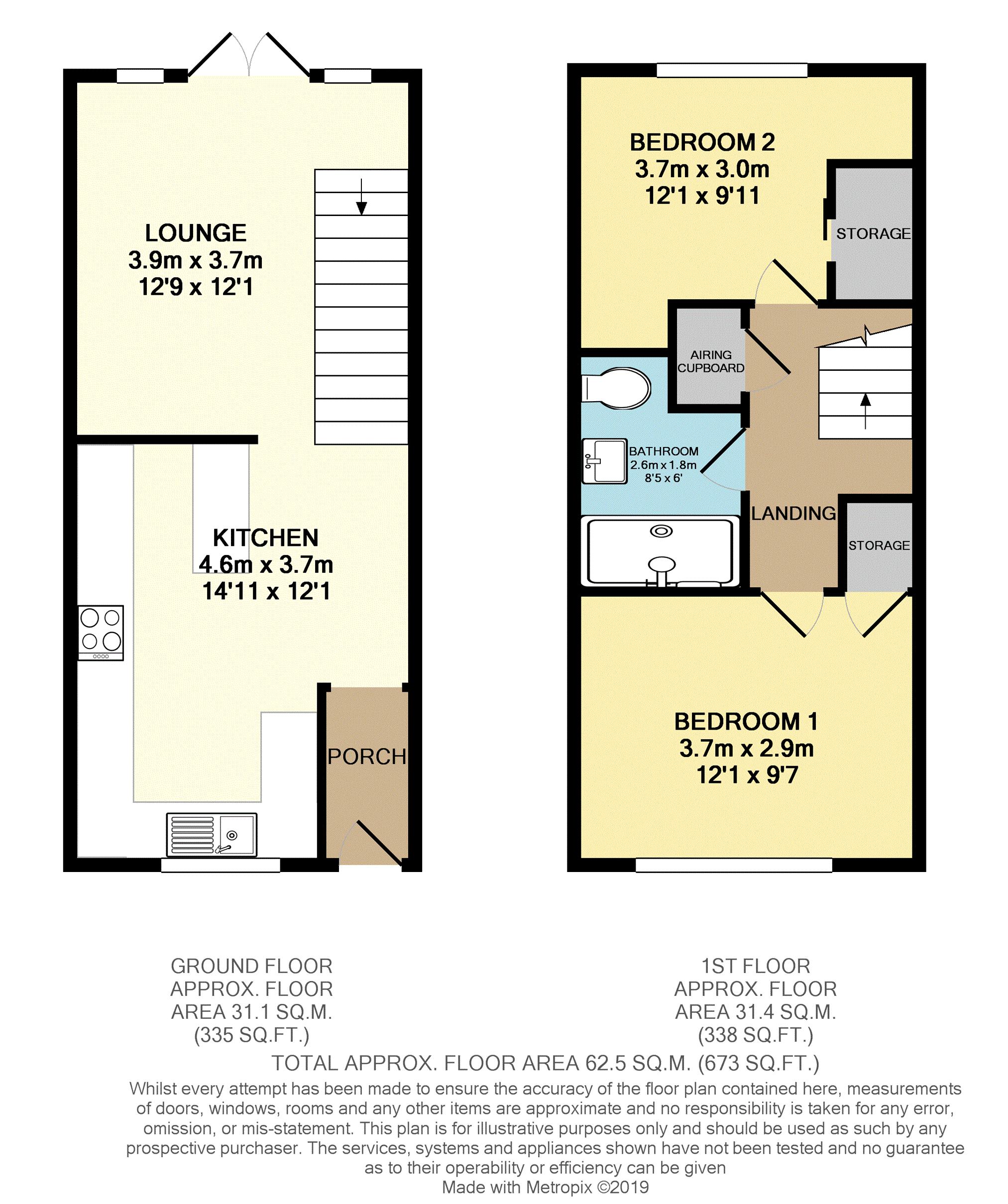 2 Bedrooms Terraced house for sale in Bells Lane, Rochester ME3