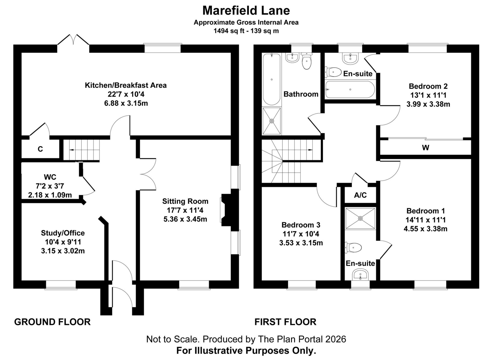 36, Marefield Lane, Leicester floorplan