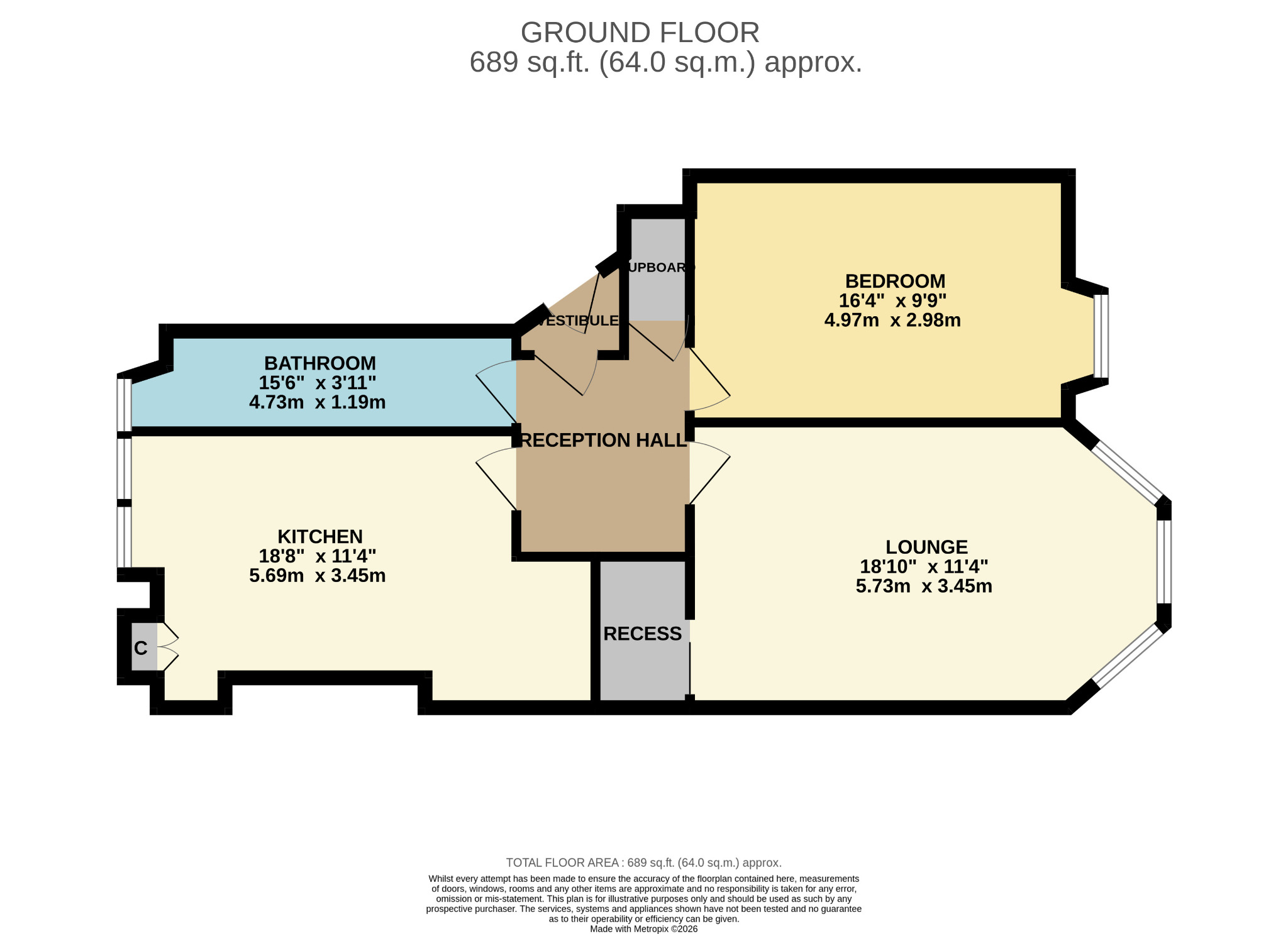 1/2 373 Tantallon Road, Shawlands, Glasgow floorplan