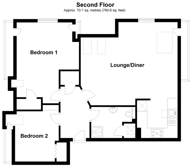 Flat 8, The Mews, Whitehill Road, Crowborough floorplan
