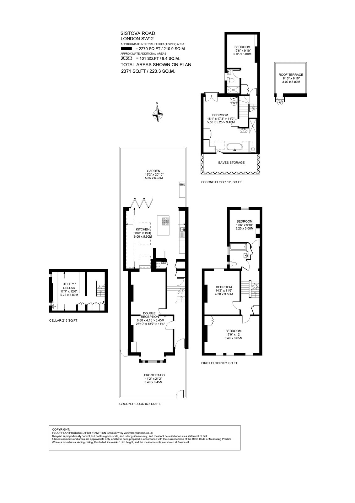 55, Sistova Road, London floorplan