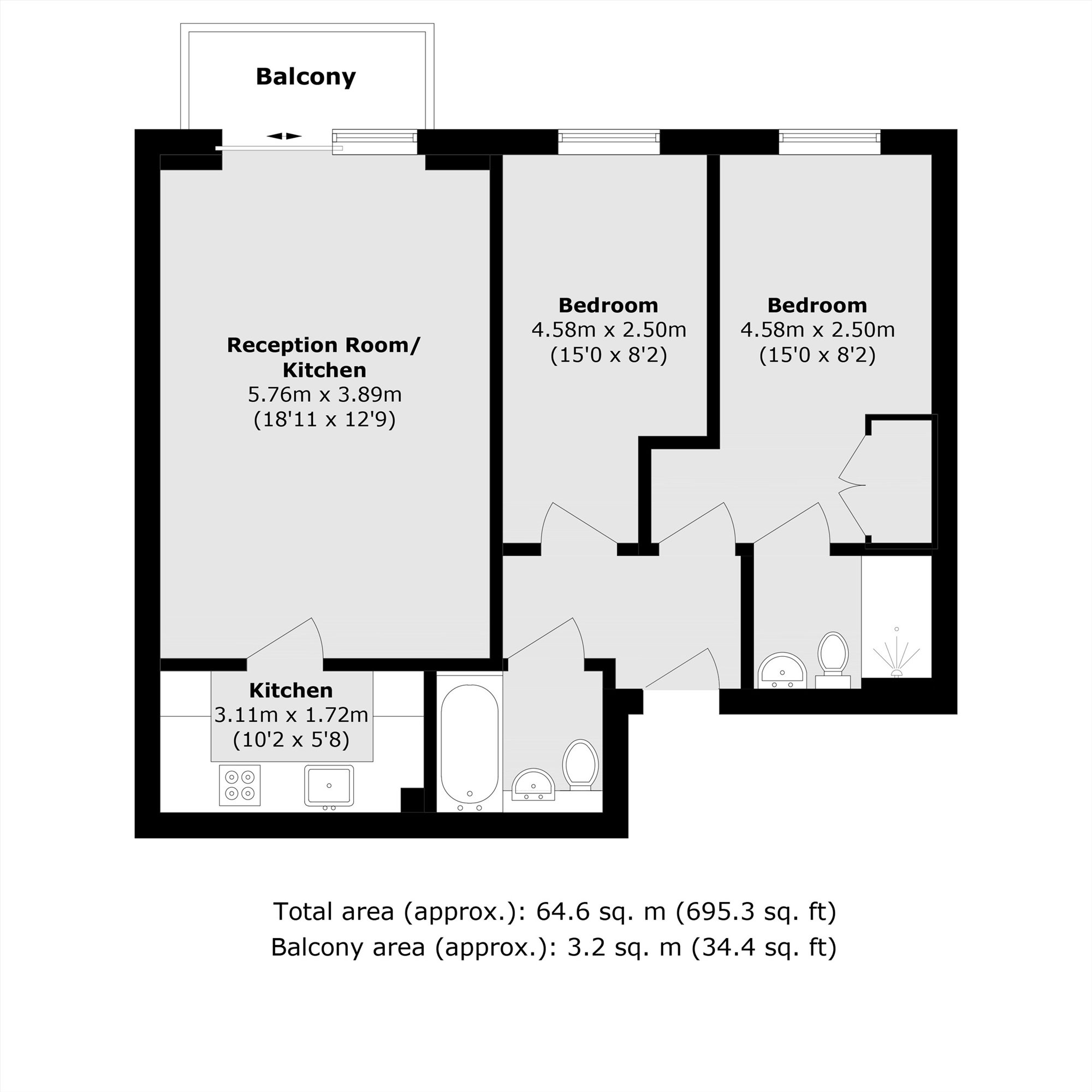 Flat 11 Amiot House, 9, Heritage Avenue, London floorplan