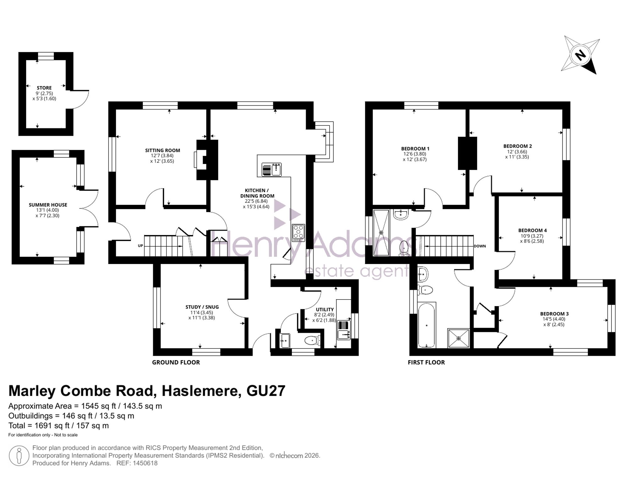 52 Marley Combe Road, Haslemere floorplan