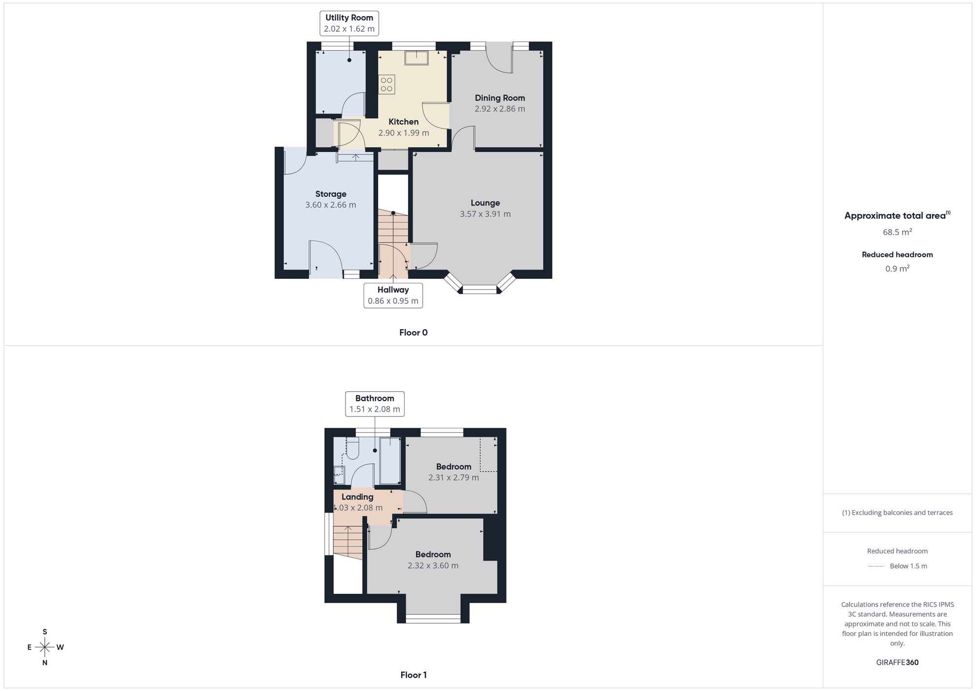 4 Rokerby Avenue, Newcastle Upon Tyne floorplan