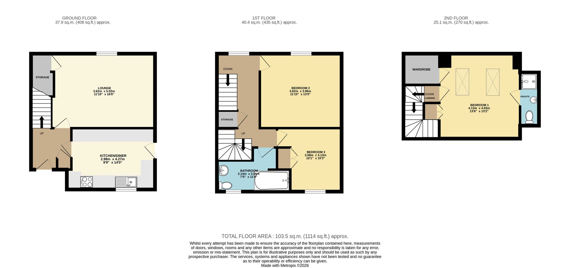 46 Blacksmith Lane, Chesterfield floorplan